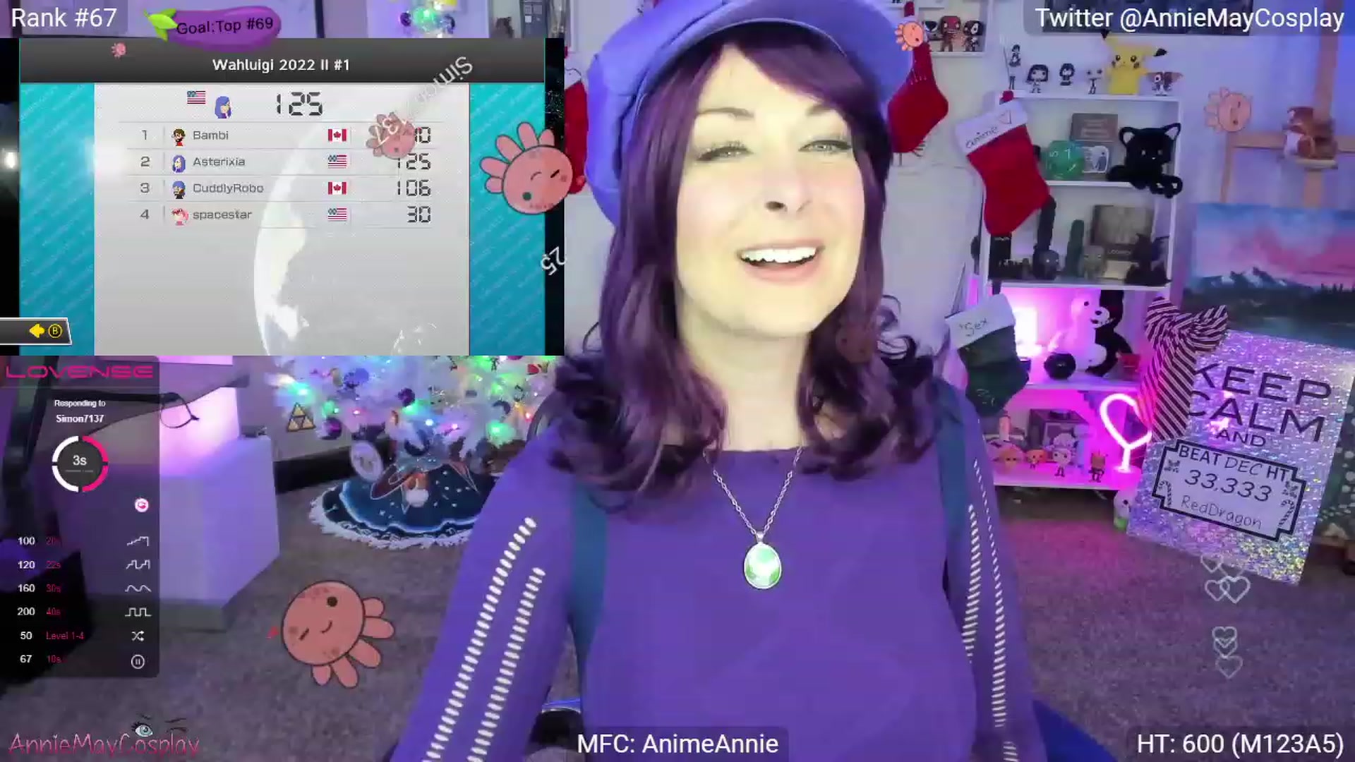 Gallery image thumbnail from AnimeAnnie's myfreecams stream on, 12/27/2022, 03:56 image 18 of 20
