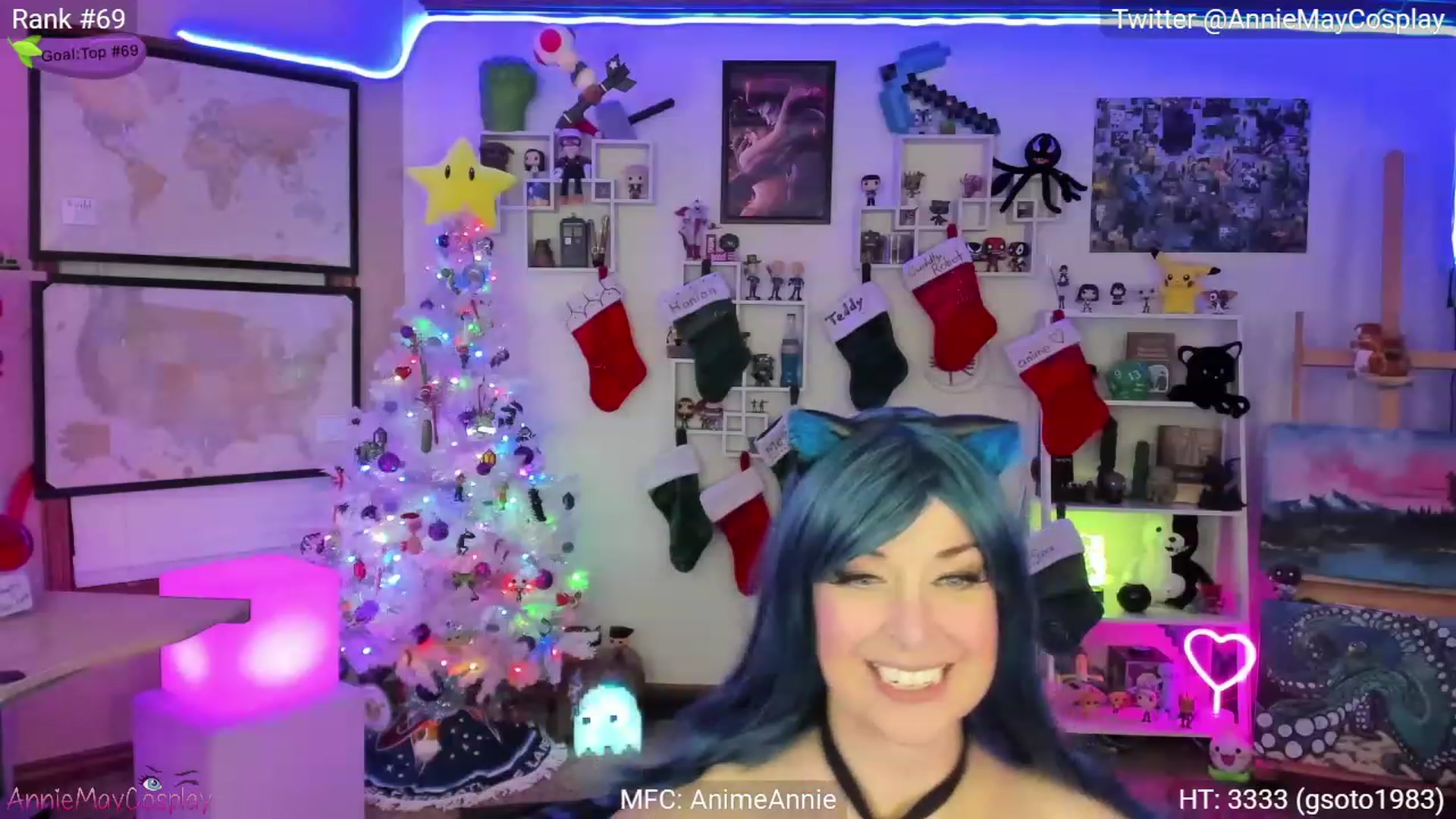 Gallery image thumbnail from AnimeAnnie's myfreecams stream on, 01/01/2023, 04:39 image 13 of 20