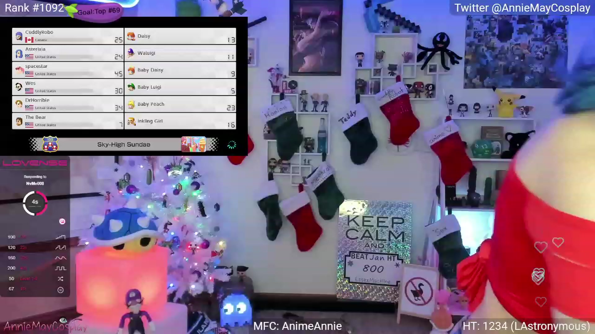 Gallery image thumbnail from AnimeAnnie's myfreecams stream on, 01/03/2023, 03:52 image 10 of 20
