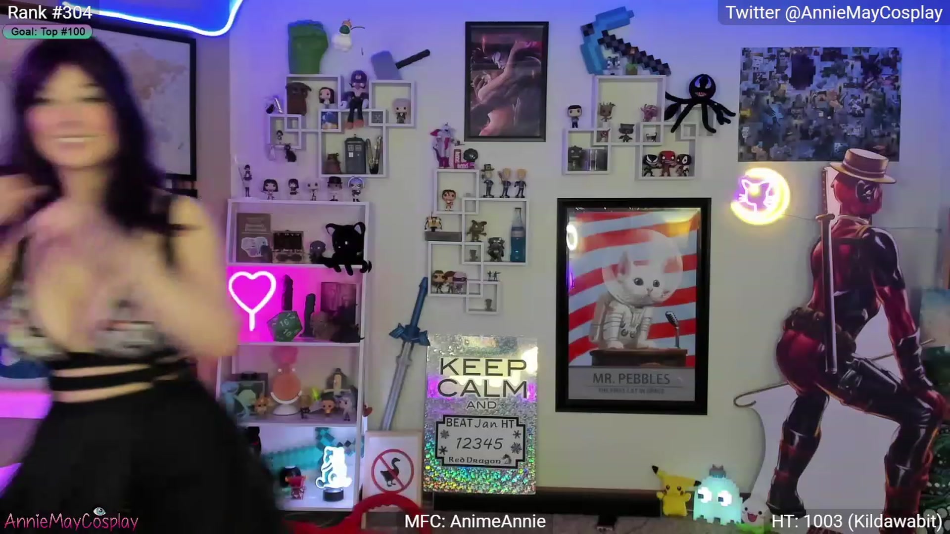 Gallery image thumbnail from AnimeAnnie's myfreecams stream on, 01/12/2023, 04:37 image 16 of 20