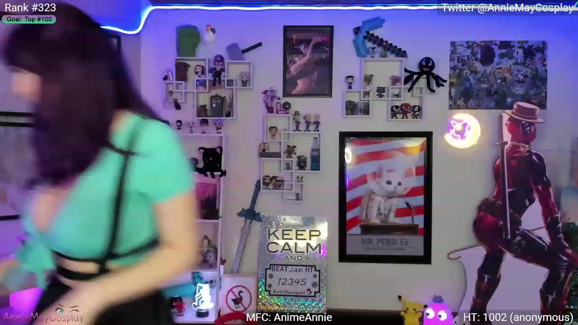 Gallery image thumbnail from AnimeAnnie's myfreecams stream on, 01/12/2023, 04:37 image 4 of 20