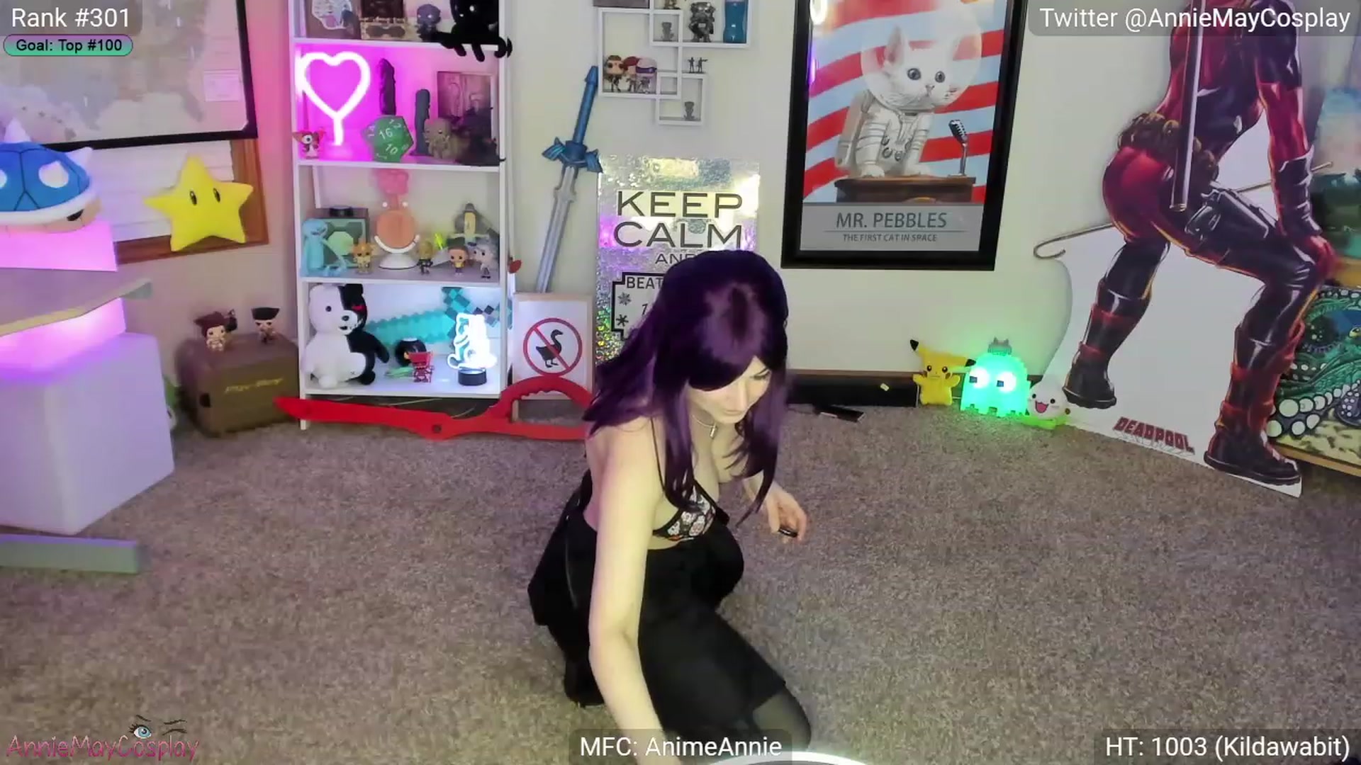 Gallery image thumbnail from AnimeAnnie's myfreecams stream on, 01/12/2023, 04:37 image 20 of 20