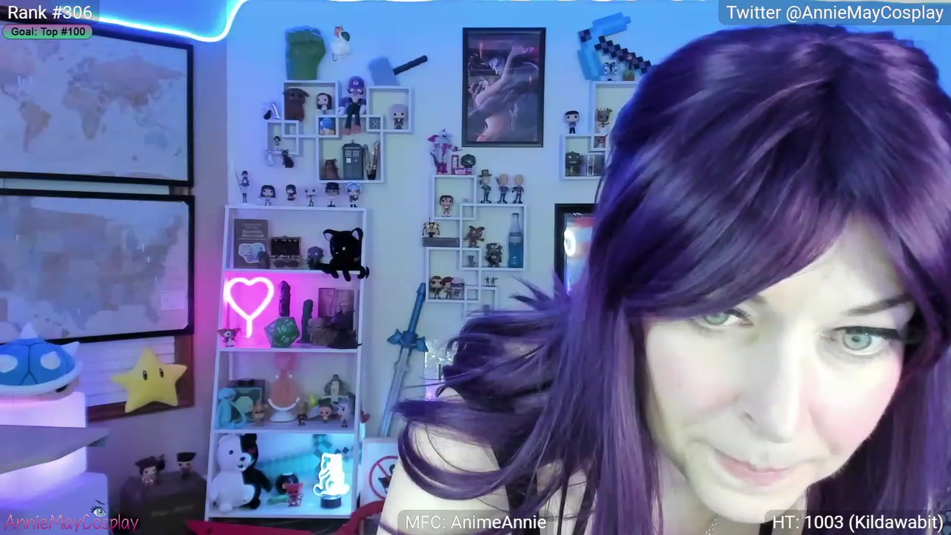 Gallery image thumbnail from AnimeAnnie's myfreecams stream on, 01/12/2023, 04:37 image 18 of 20