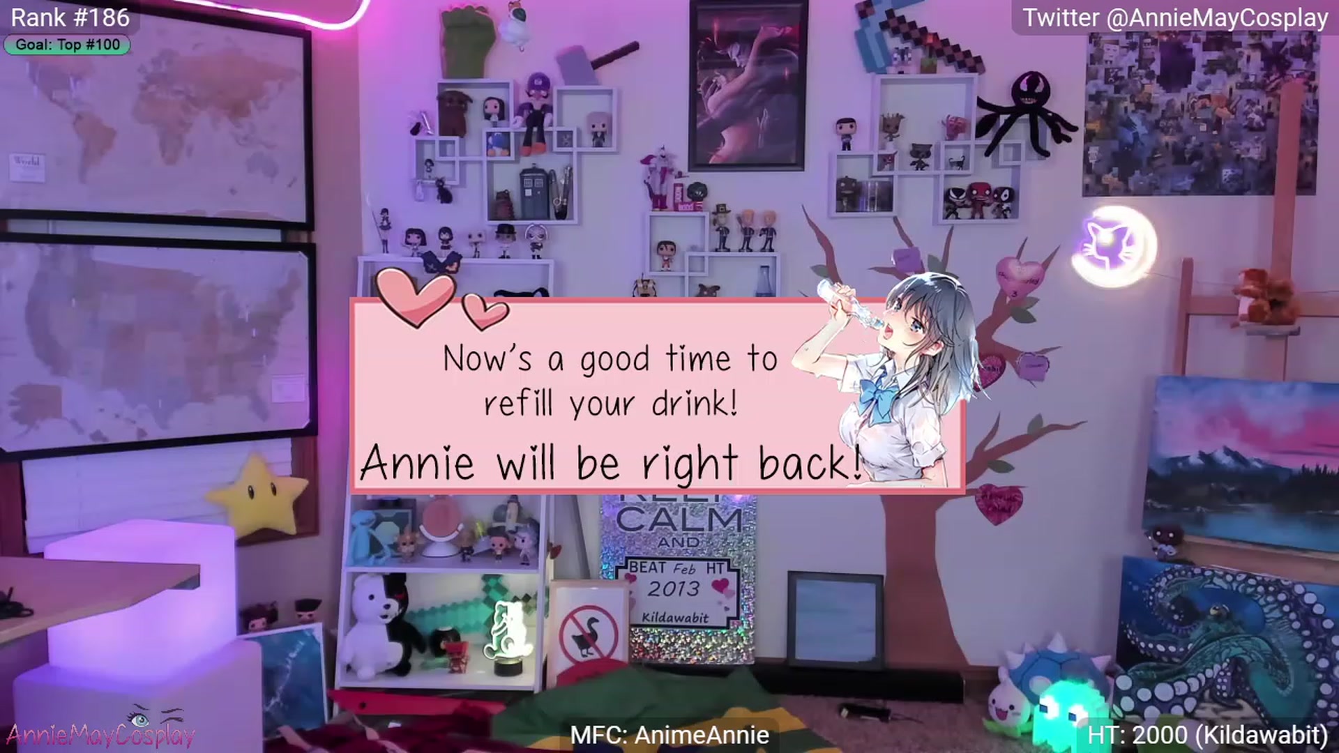 Gallery image thumbnail from AnimeAnnie's myfreecams stream on, 02/05/2023, 04:53 image 6 of 20
