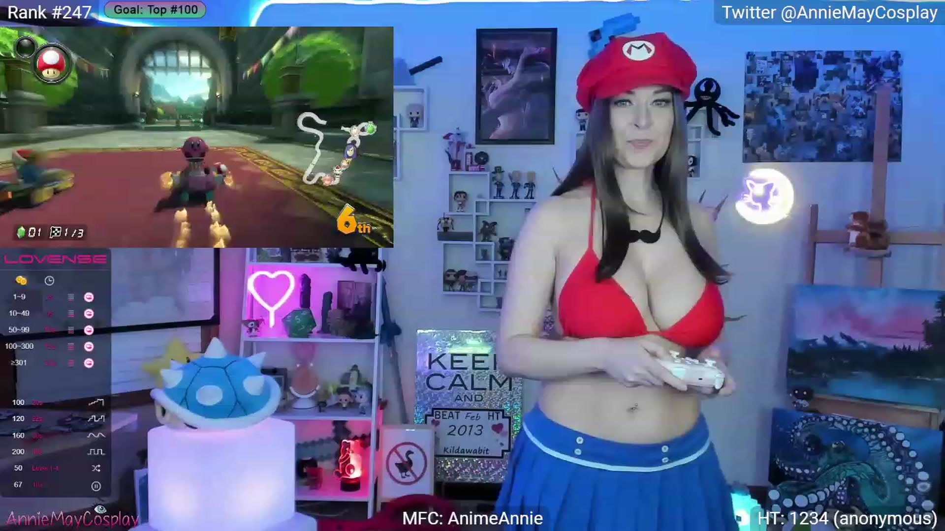 Gallery image thumbnail from AnimeAnnie's myfreecams stream on, 02/07/2023, 03:16 image 14 of 20