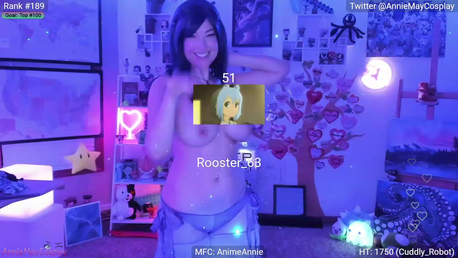 Gallery image thumbnail from AnimeAnnie's myfreecams stream on, 02/09/2023, 04:24 image 19 of 20