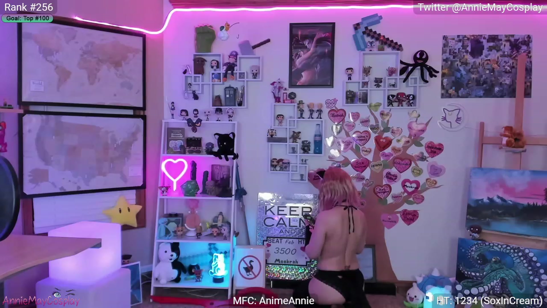 Gallery image thumbnail from AnimeAnnie's myfreecams stream on, 02/12/2023, 03:22 image 12 of 20