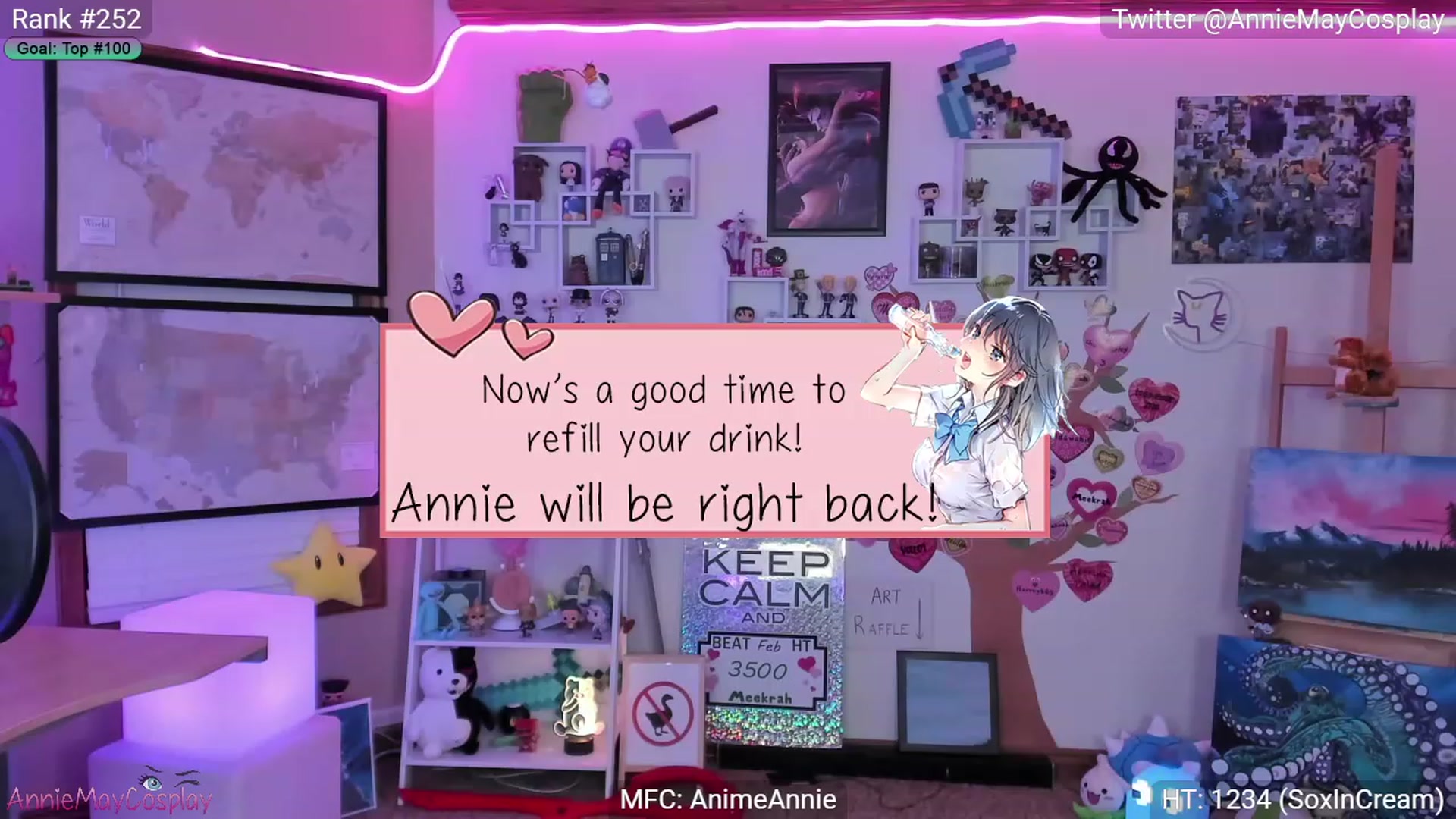Gallery image thumbnail from AnimeAnnie's myfreecams stream on, 02/12/2023, 03:22 image 14 of 20