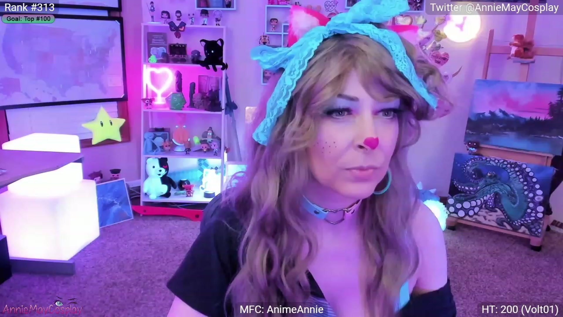 Gallery image thumbnail from AnimeAnnie's myfreecams stream on, 02/19/2023, 02:51 image 7 of 20
