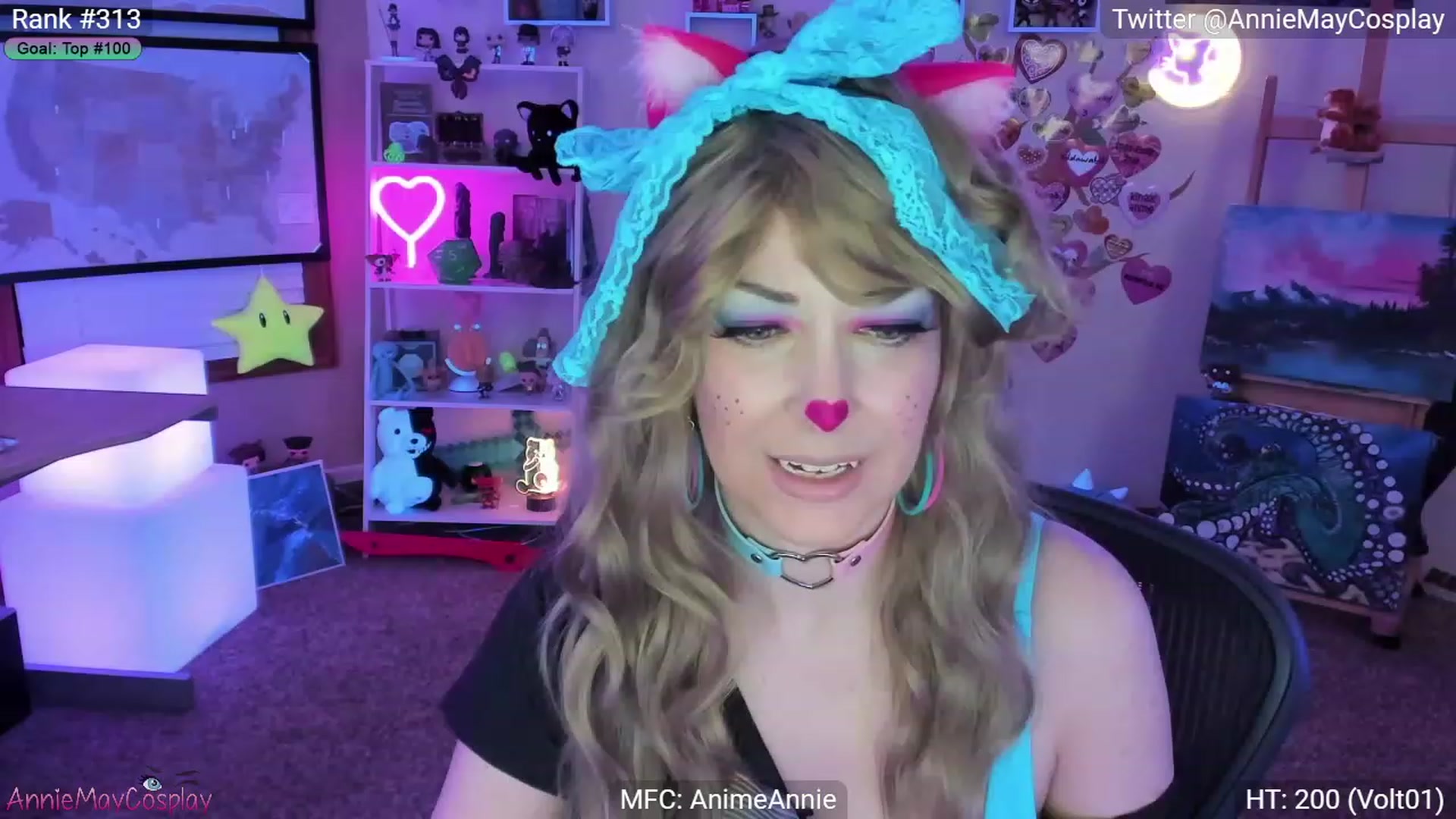 Gallery image thumbnail from AnimeAnnie's myfreecams stream on, 02/19/2023, 02:51 image 19 of 20