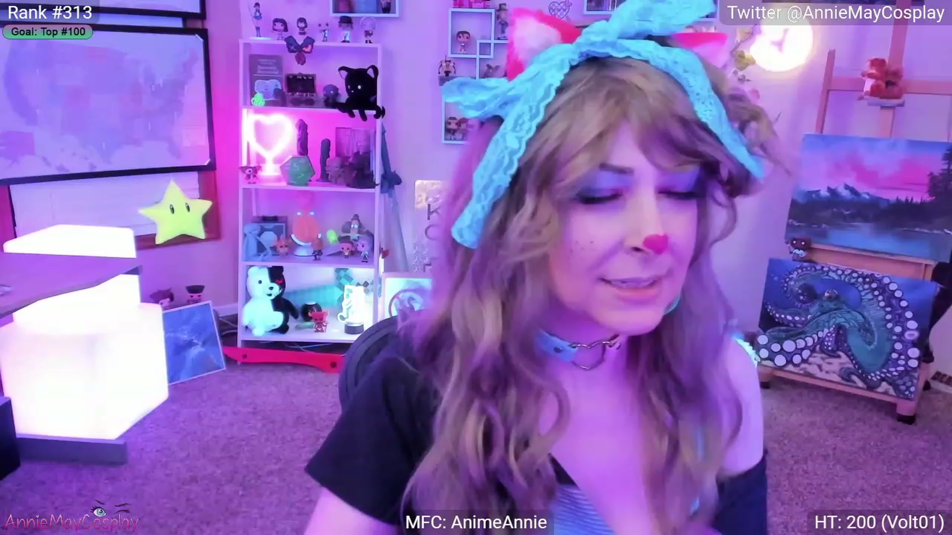 Gallery image thumbnail from AnimeAnnie's myfreecams stream on, 02/19/2023, 02:51 image 5 of 20
