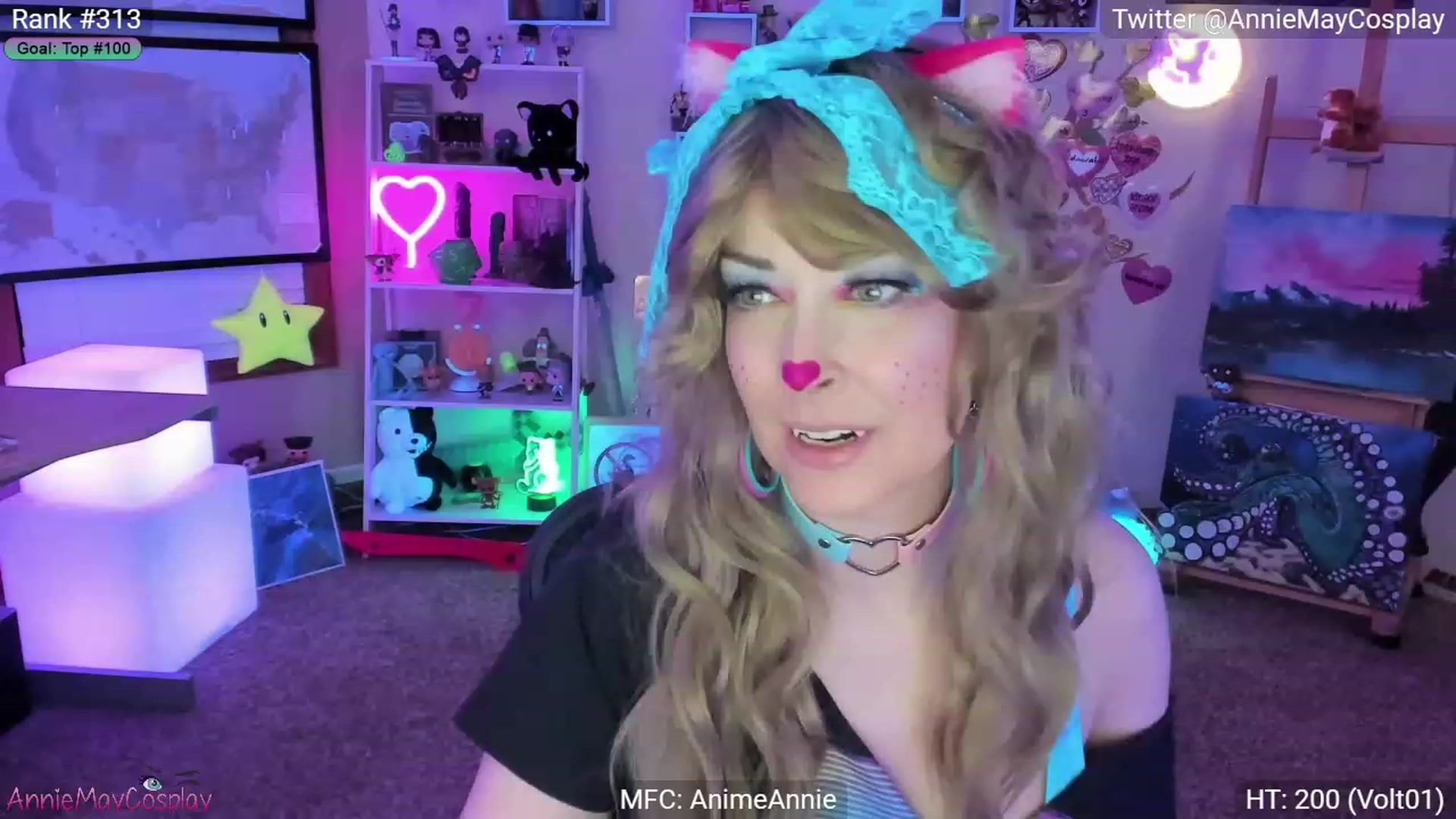 Gallery image thumbnail from AnimeAnnie's myfreecams stream on, 02/19/2023, 02:51 image 6 of 20