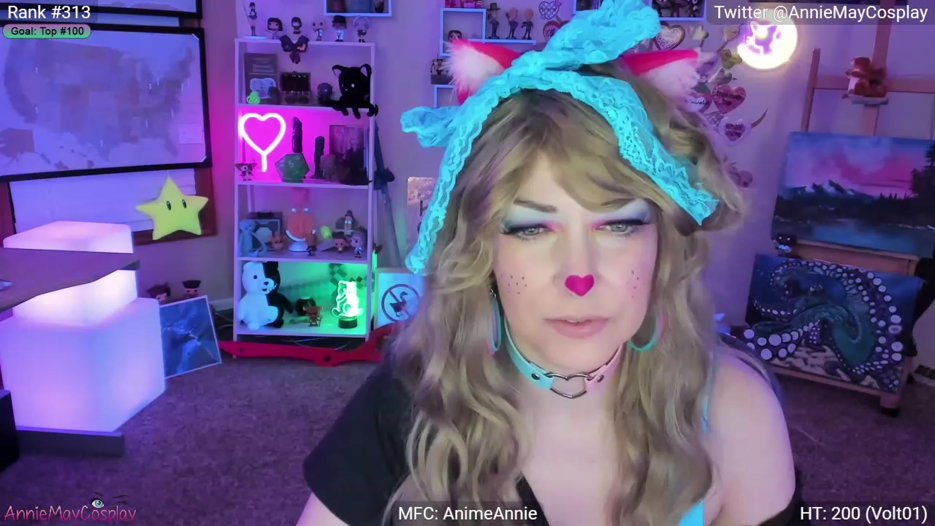 Gallery image thumbnail from AnimeAnnie's myfreecams stream on, 02/19/2023, 02:51 image 2 of 20