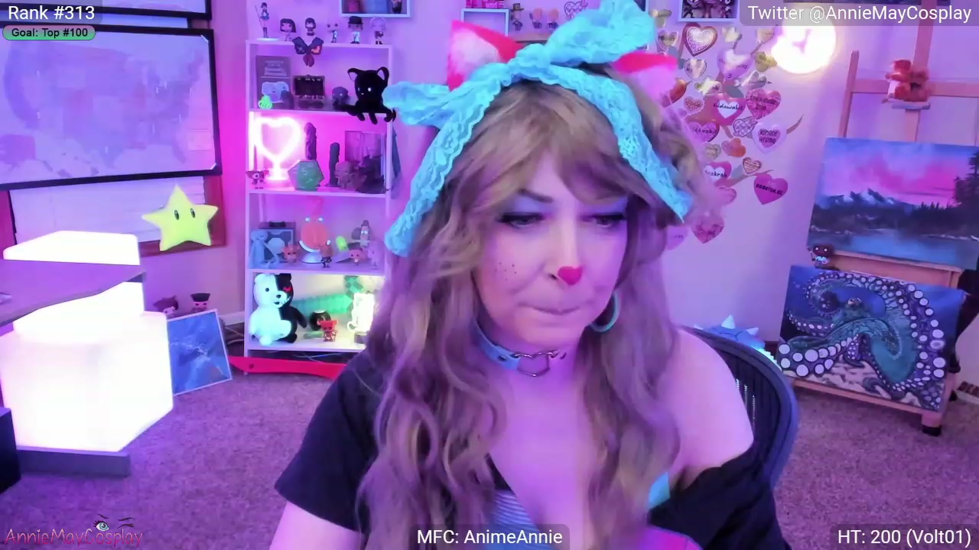 Gallery image thumbnail from AnimeAnnie's myfreecams stream on, 02/19/2023, 02:51 image 9 of 20