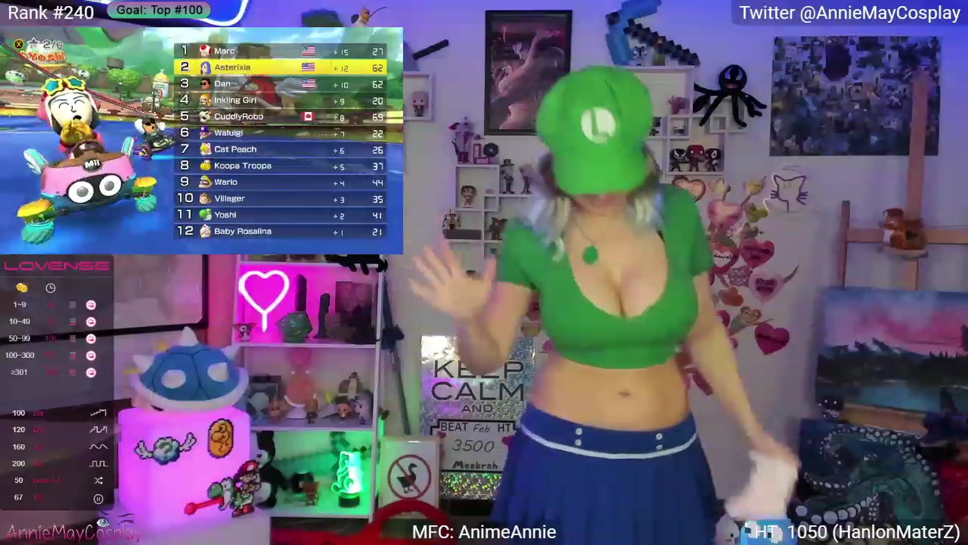 Gallery image thumbnail from AnimeAnnie's myfreecams stream on, 02/21/2023, 03:08 image 6 of 20