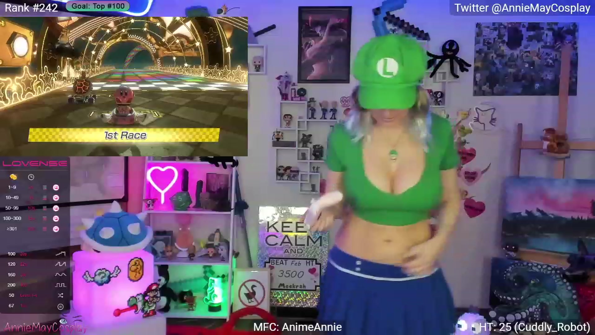 Gallery image thumbnail from AnimeAnnie's myfreecams stream on, 02/21/2023, 03:08 image 2 of 20