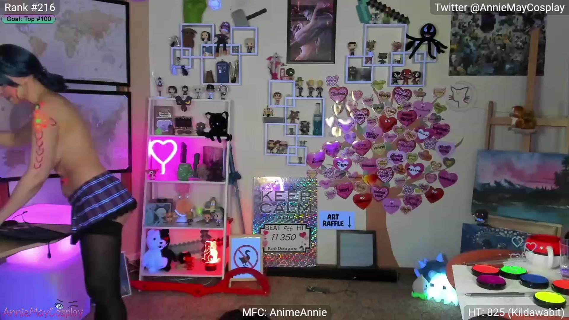 Gallery image thumbnail from AnimeAnnie's myfreecams stream on, 02/23/2023, 05:03 image 7 of 20