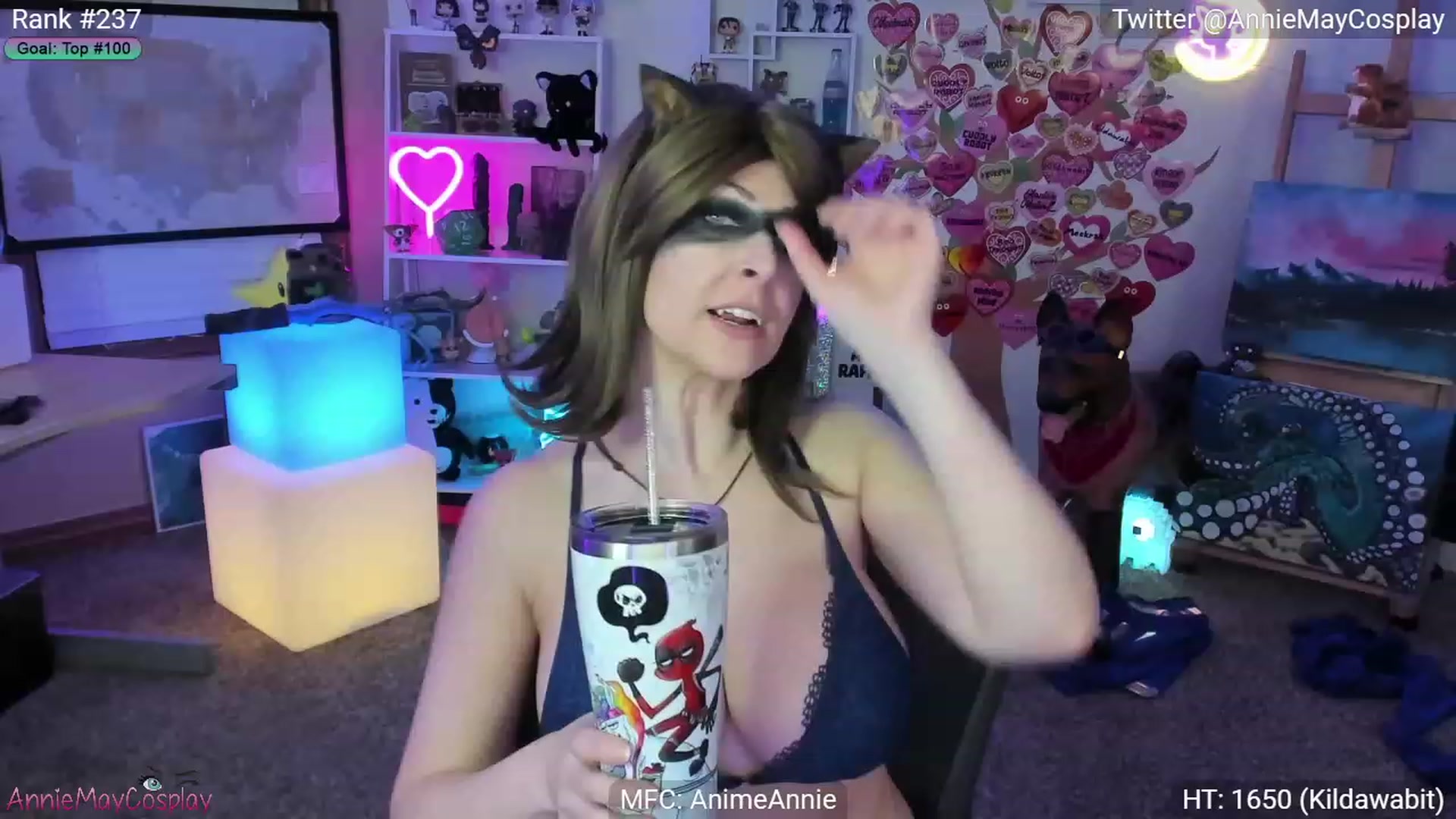 Gallery image thumbnail from AnimeAnnie's myfreecams stream on, 02/26/2023, 03:47 image 7 of 20
