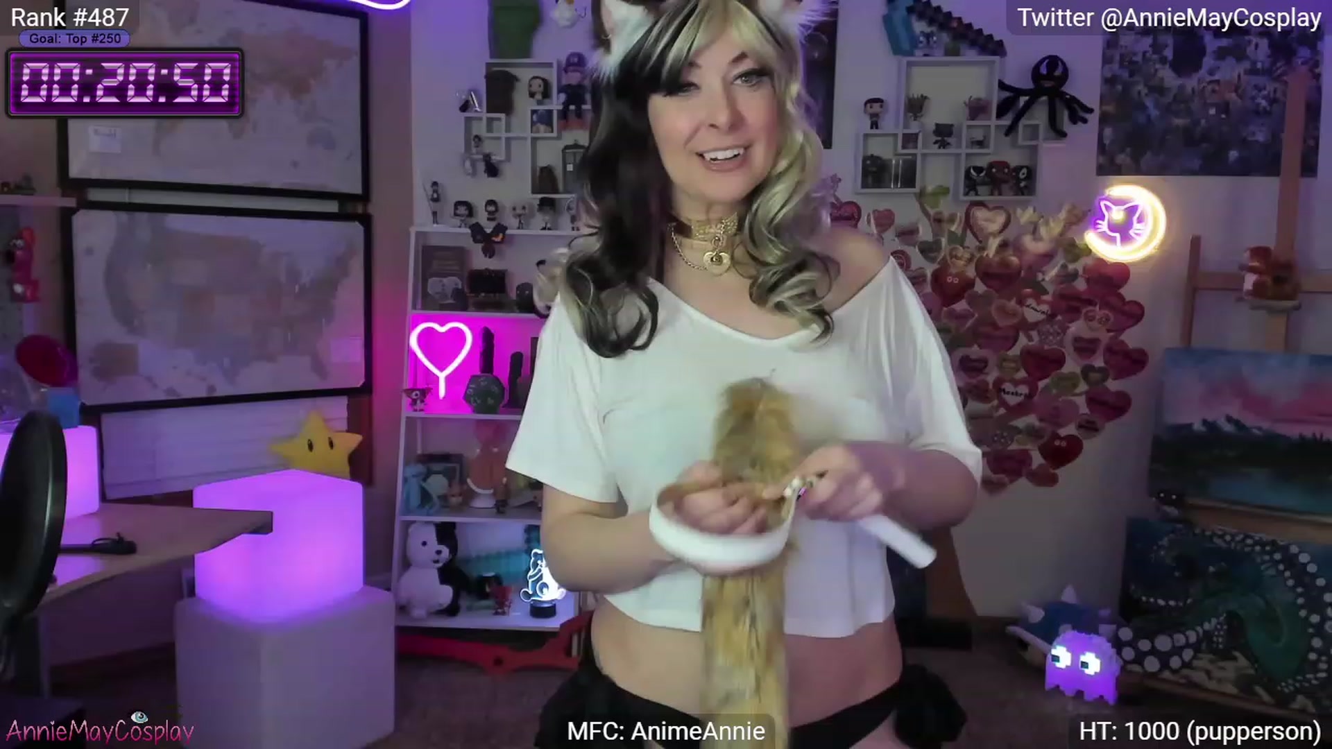 Gallery image thumbnail from AnimeAnnie's myfreecams stream on, 03/05/2023, 03:41 image 20 of 20