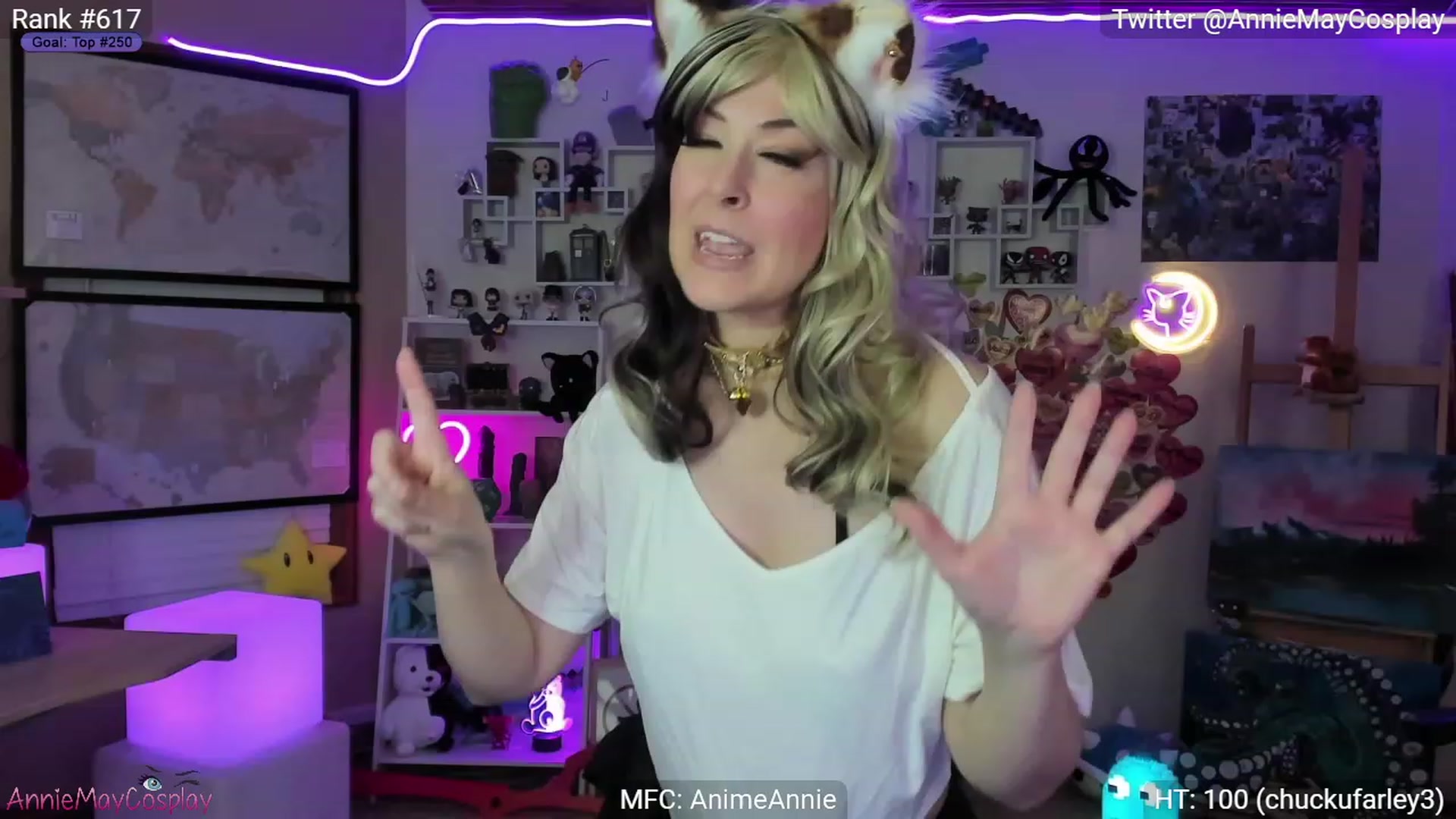 Gallery image thumbnail from AnimeAnnie's myfreecams stream on, 03/05/2023, 03:41 image 12 of 20