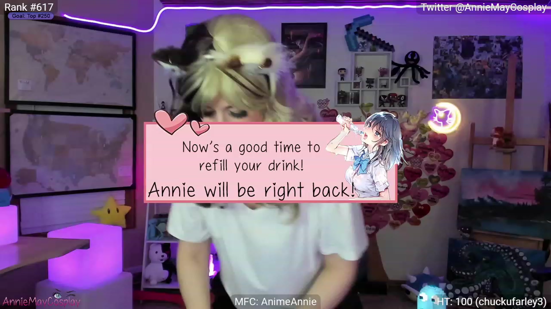 Gallery image thumbnail from AnimeAnnie's myfreecams stream on, 03/05/2023, 03:41 image 8 of 20