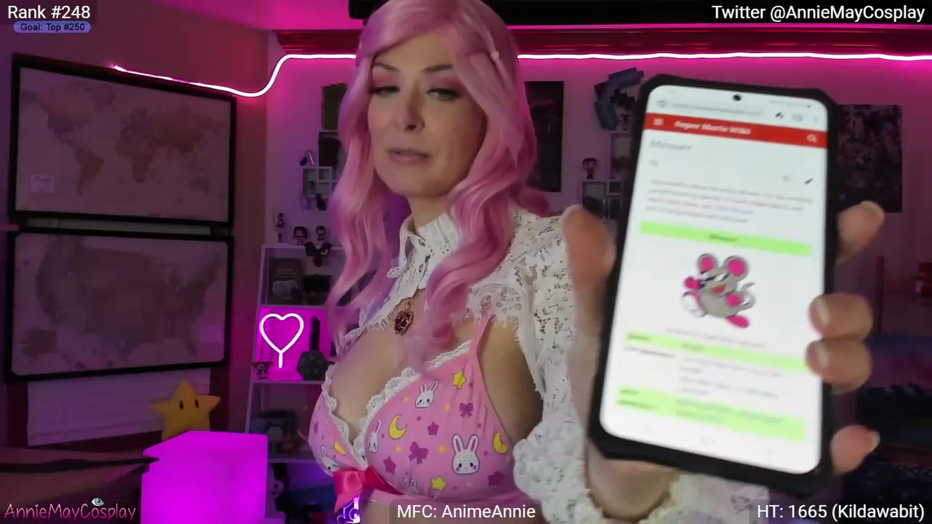 Gallery image thumbnail from AnimeAnnie's myfreecams stream on, 03/09/2023, 04:14 image 14 of 20