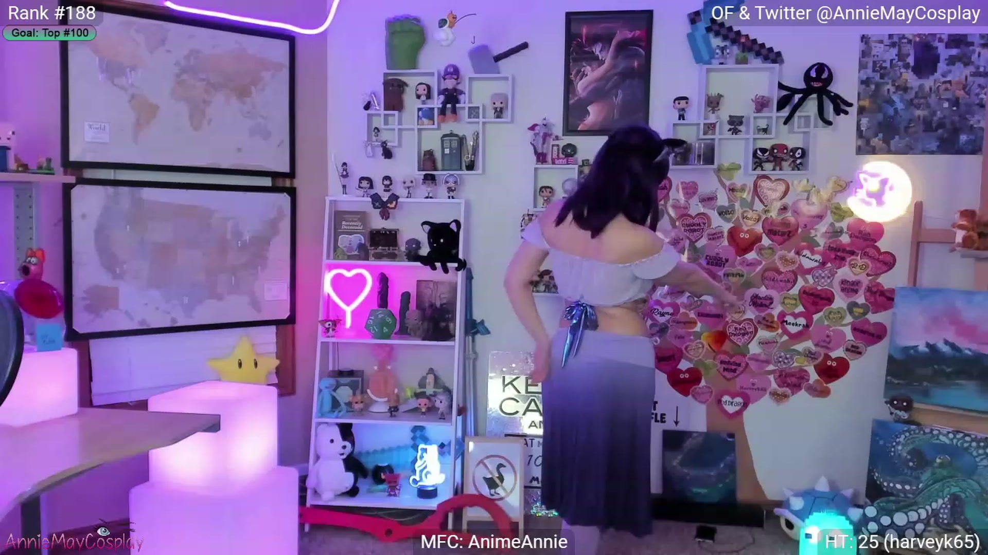 Gallery image thumbnail from AnimeAnnie's myfreecams stream on, 03/19/2023, 03:29 image 3 of 20