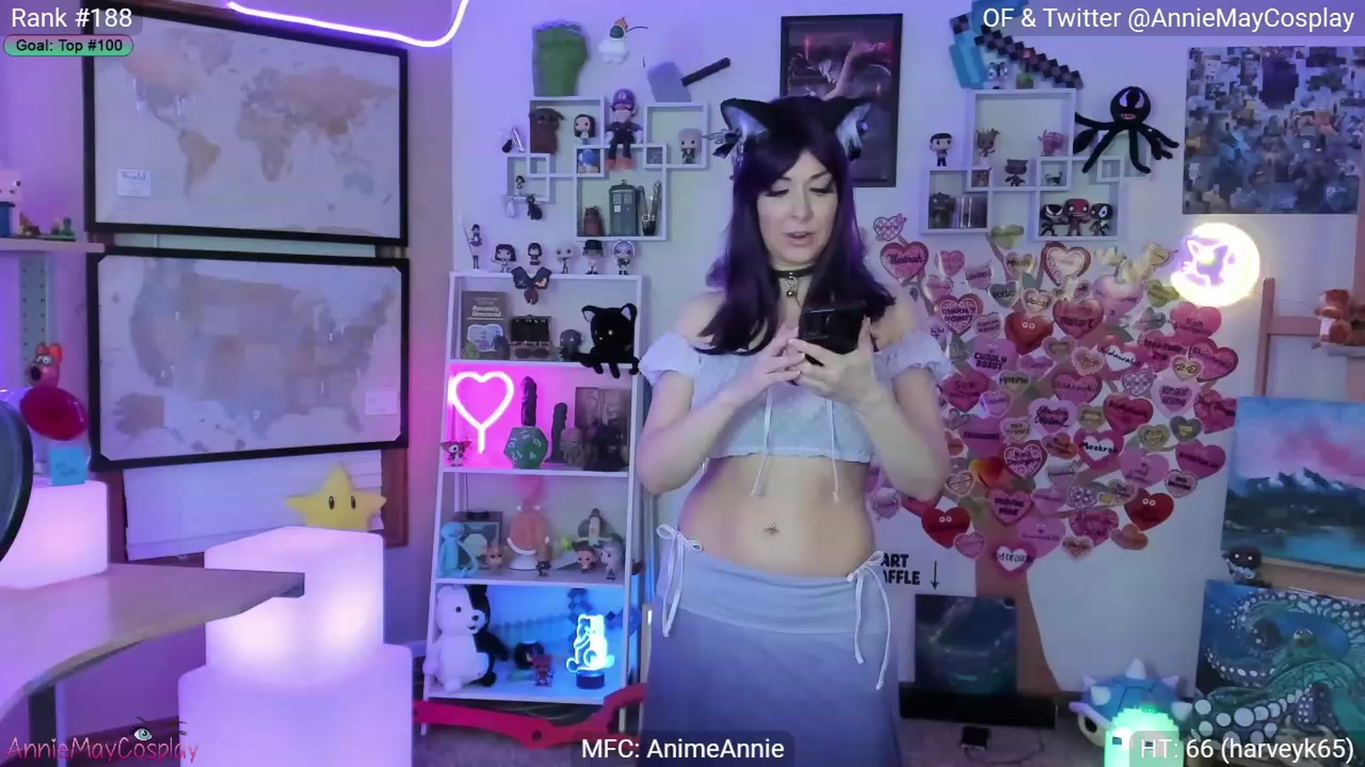 Gallery image thumbnail from AnimeAnnie's myfreecams stream on, 03/19/2023, 03:29 image 4 of 20