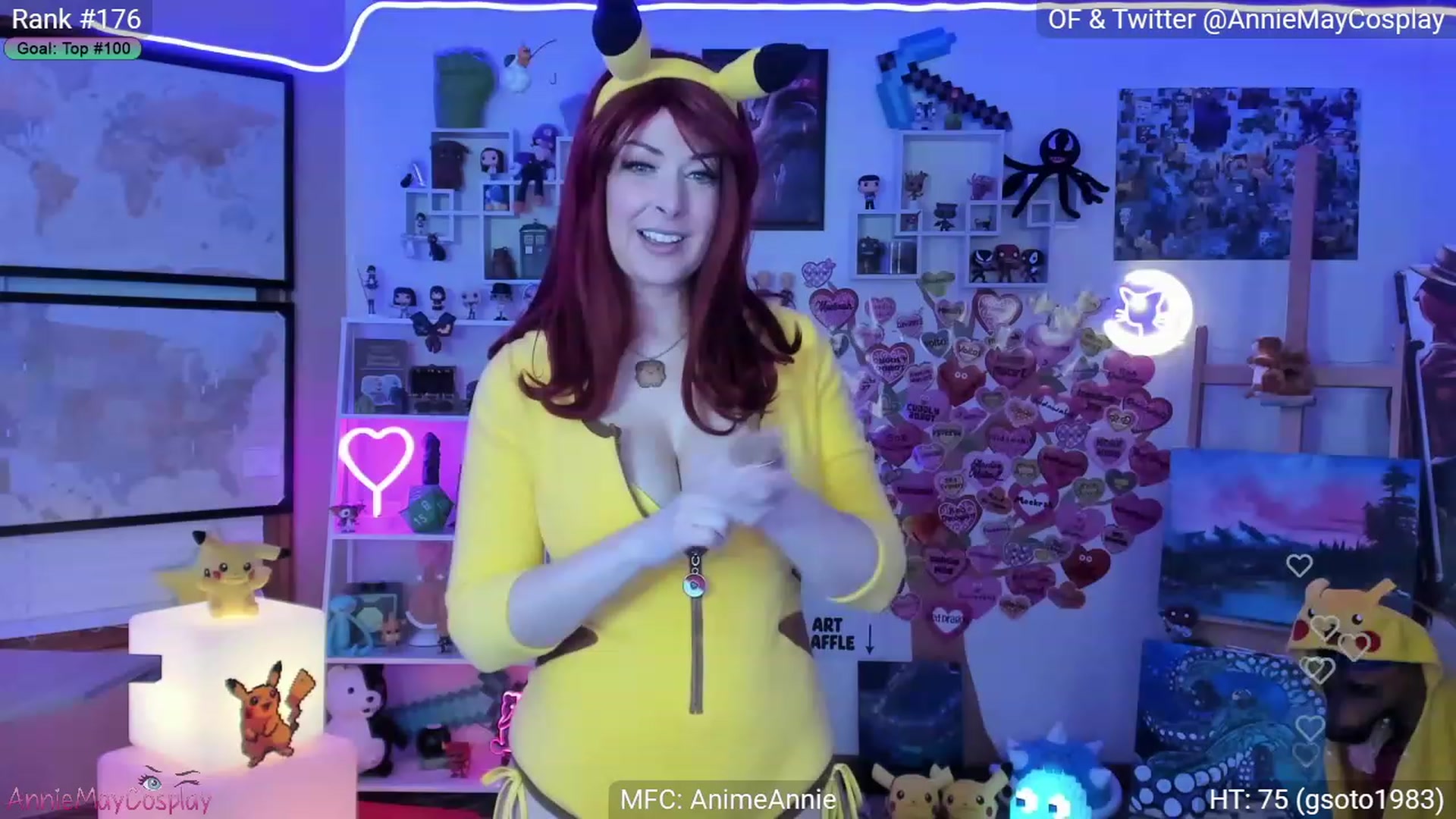 Gallery image thumbnail from AnimeAnnie's myfreecams stream on, 03/23/2023, 01:59 image 14 of 20