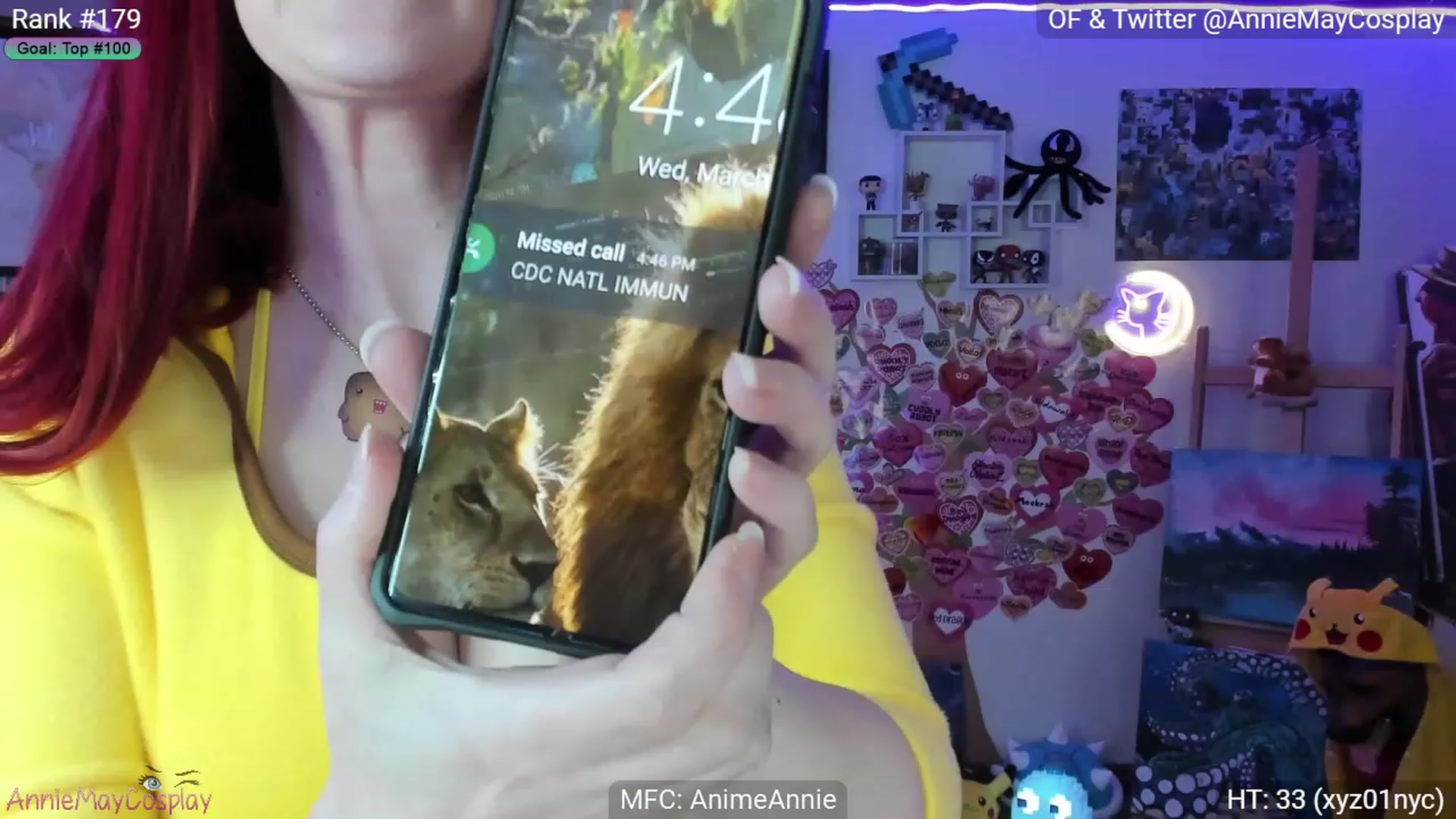 Gallery image thumbnail from AnimeAnnie's myfreecams stream on, 03/23/2023, 01:59 image 4 of 20