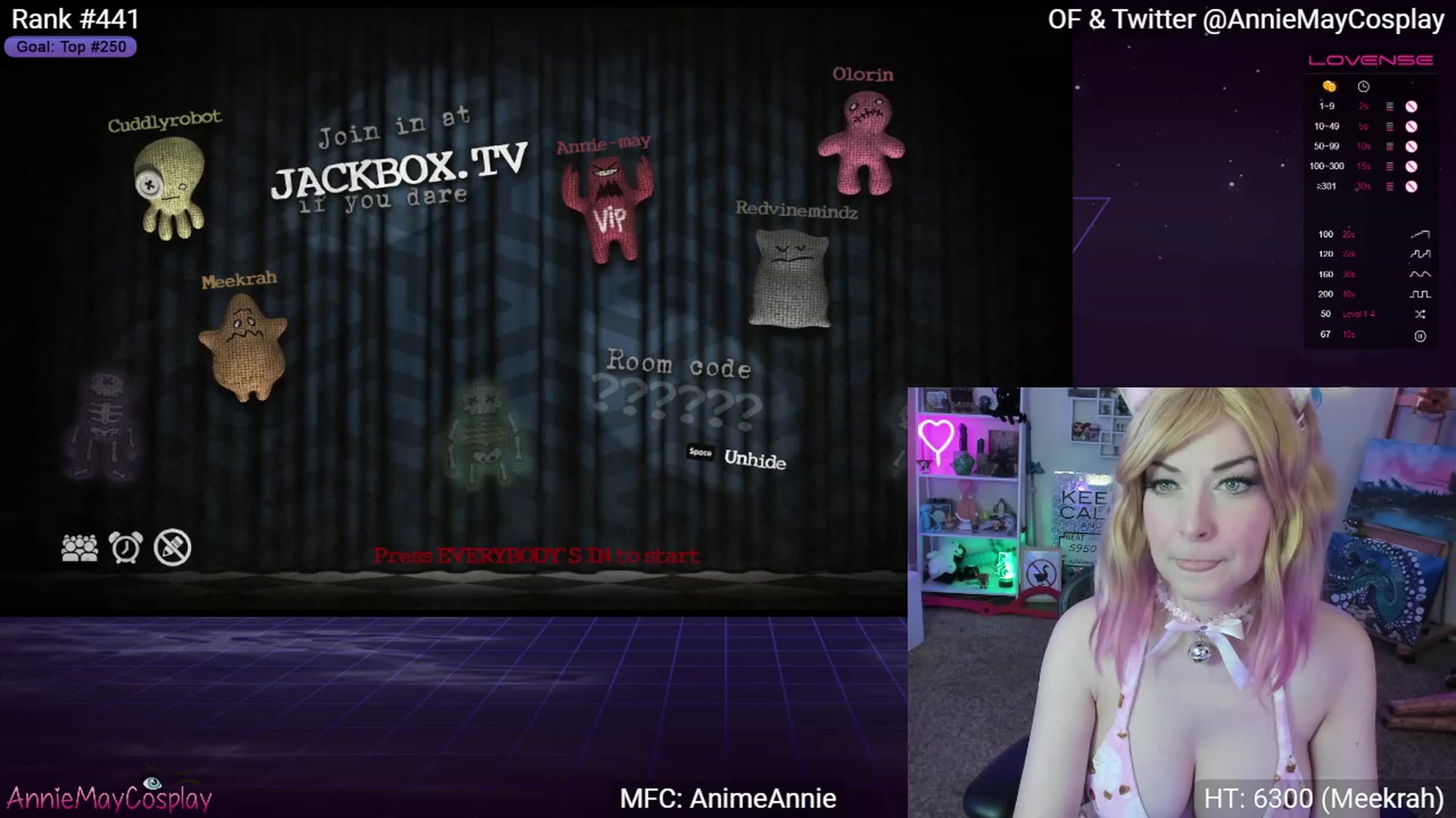 Gallery image thumbnail from AnimeAnnie's myfreecams stream on, 04/16/2023, 02:54 image 4 of 20