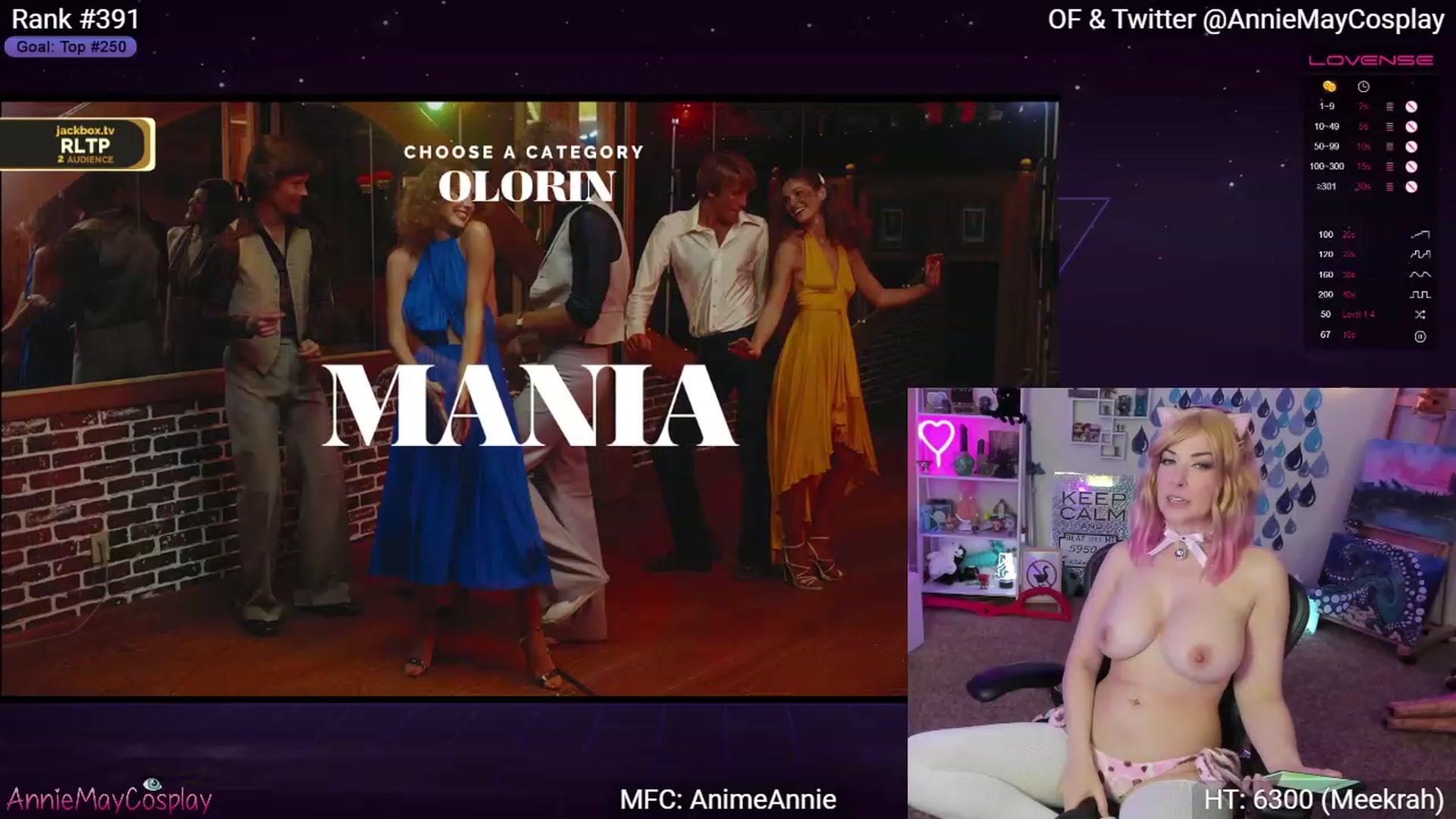 Gallery image thumbnail from AnimeAnnie's myfreecams stream on, 04/16/2023, 02:54 image 19 of 20