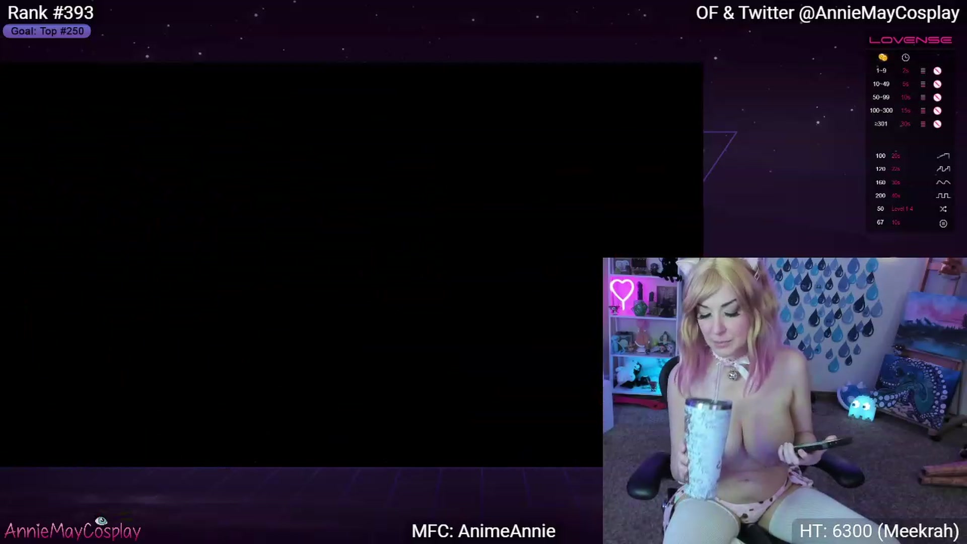 Gallery image thumbnail from AnimeAnnie's myfreecams stream on, 04/16/2023, 02:54 image 11 of 20
