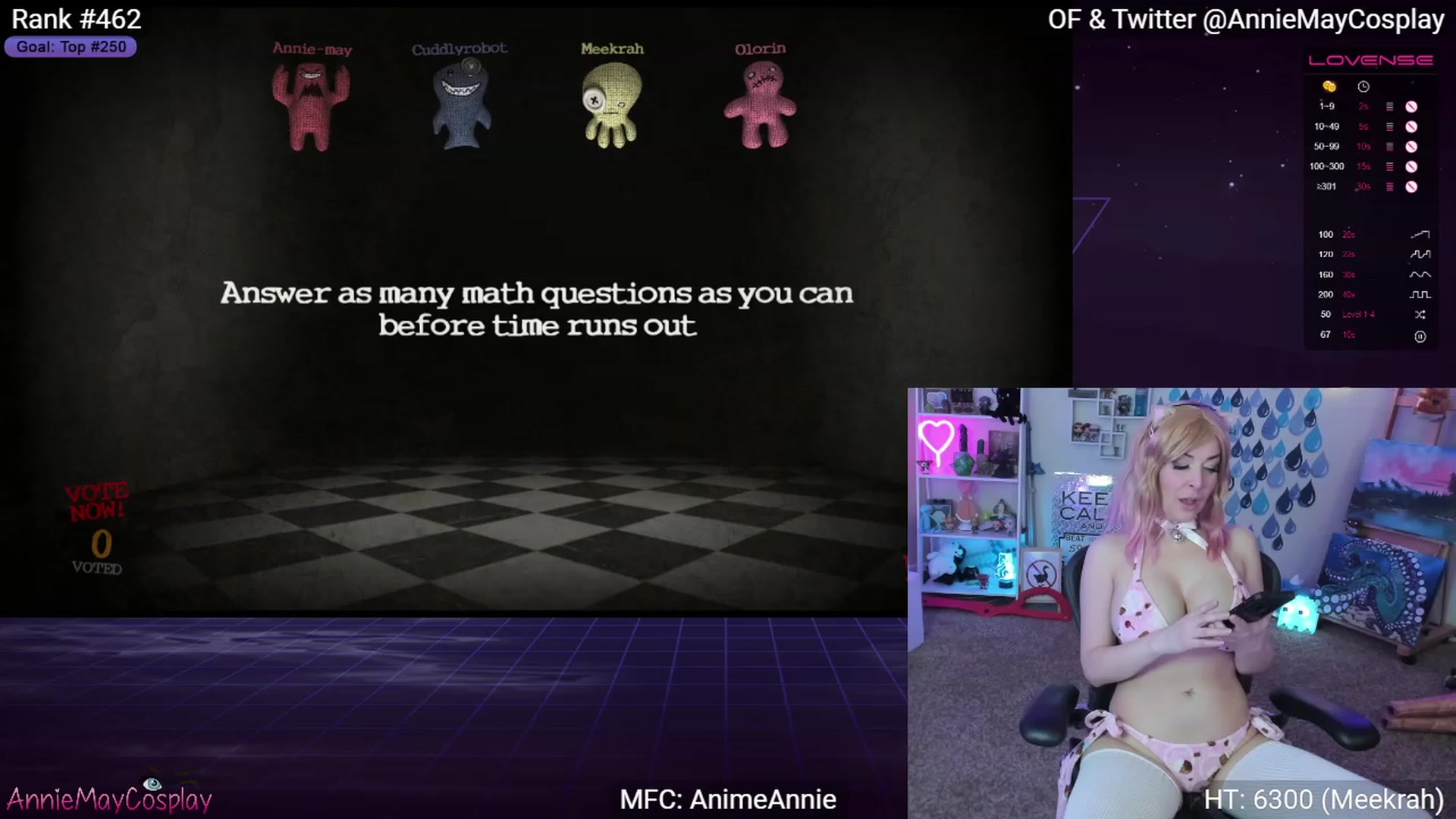 Gallery image thumbnail from AnimeAnnie's myfreecams stream on, 04/16/2023, 02:54 image 2 of 20
