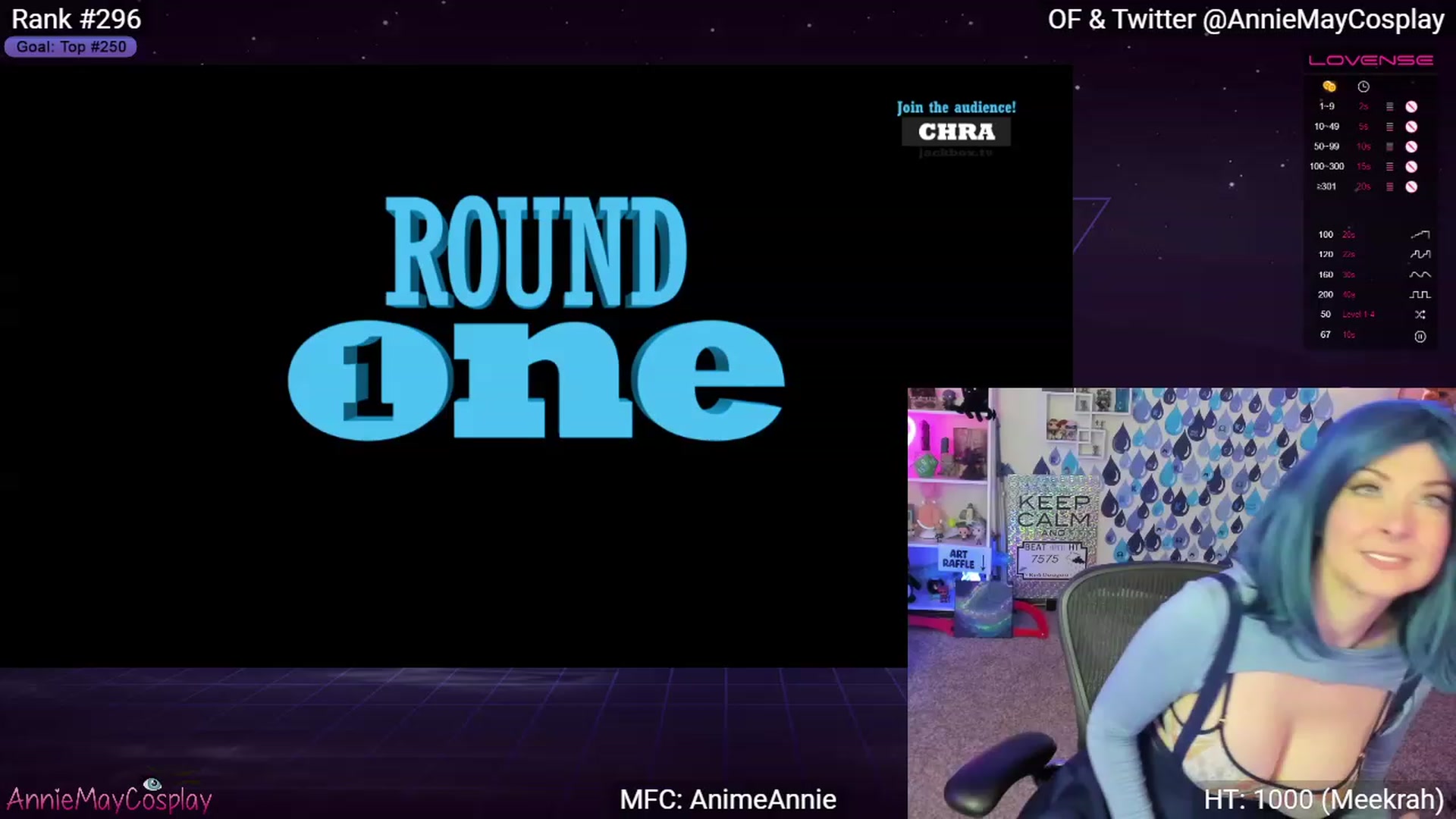 Gallery image thumbnail from AnimeAnnie's myfreecams stream on, 04/20/2023, 01:59 image 10 of 20
