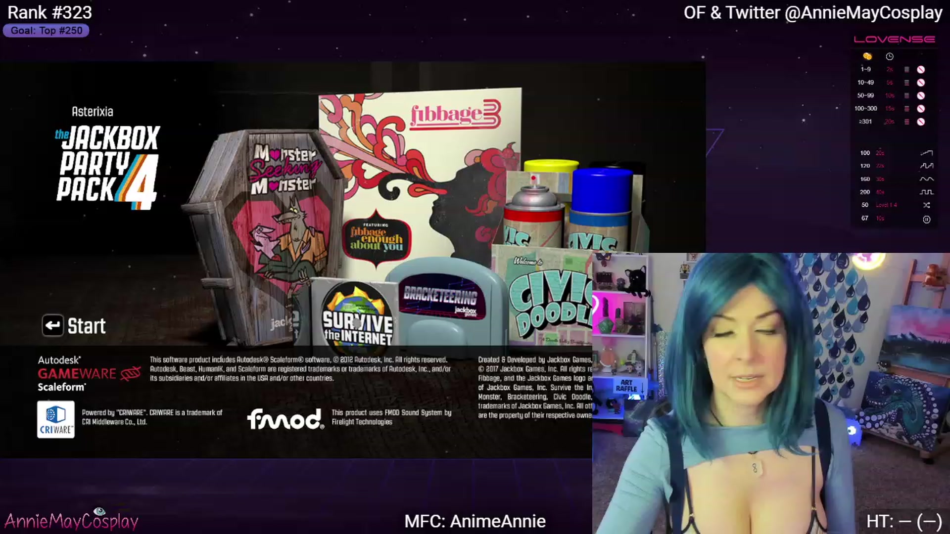 Gallery image thumbnail from AnimeAnnie's myfreecams stream on, 04/20/2023, 01:59 image 2 of 20