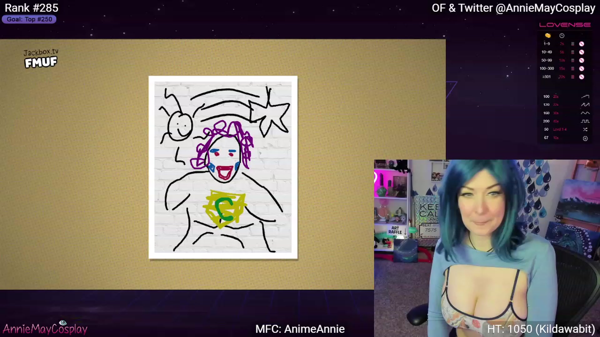 Gallery image thumbnail from AnimeAnnie's myfreecams stream on, 04/20/2023, 01:59 image 17 of 20