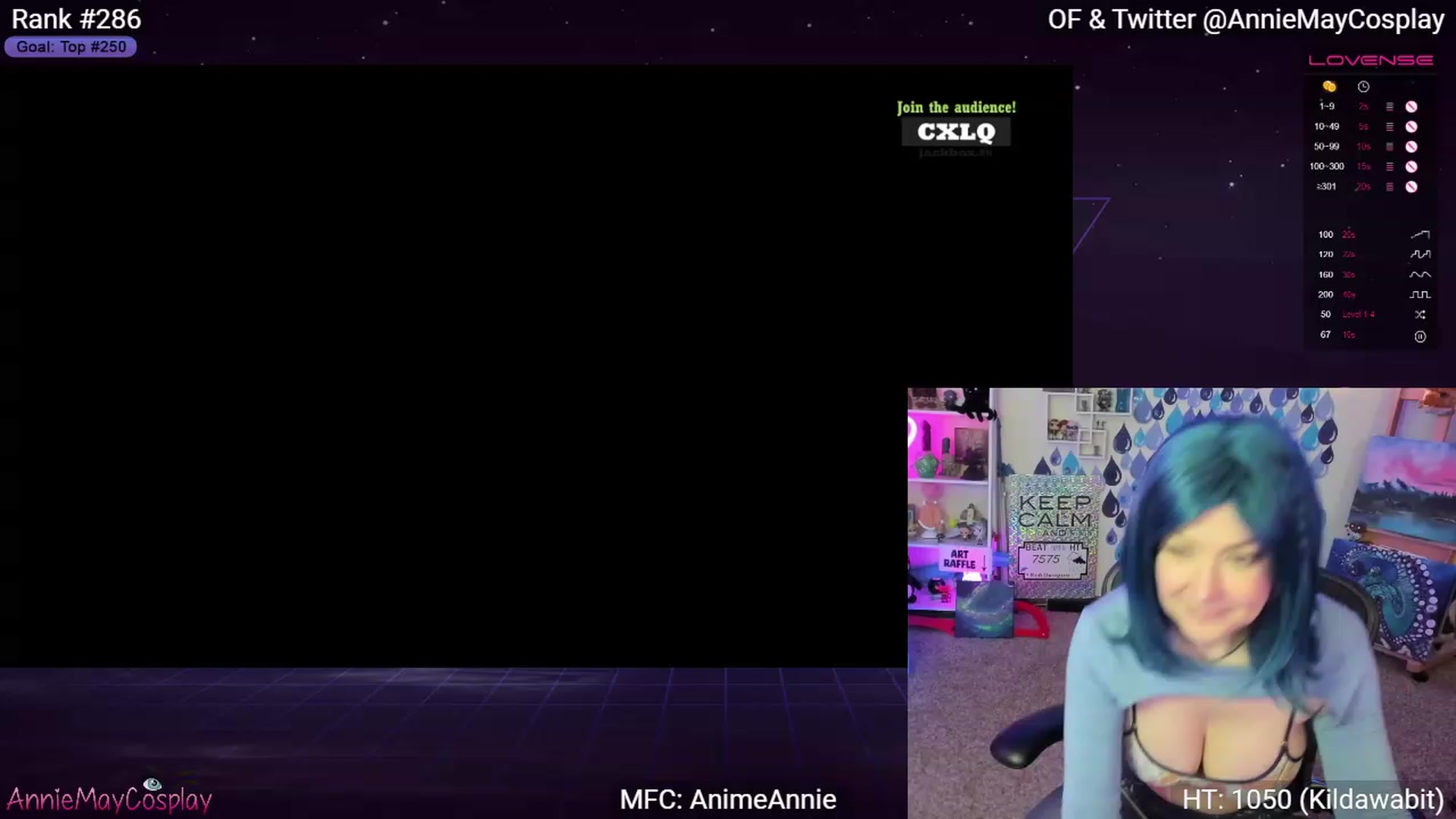 Gallery image thumbnail from AnimeAnnie's myfreecams stream on, 04/20/2023, 01:59 image 13 of 20