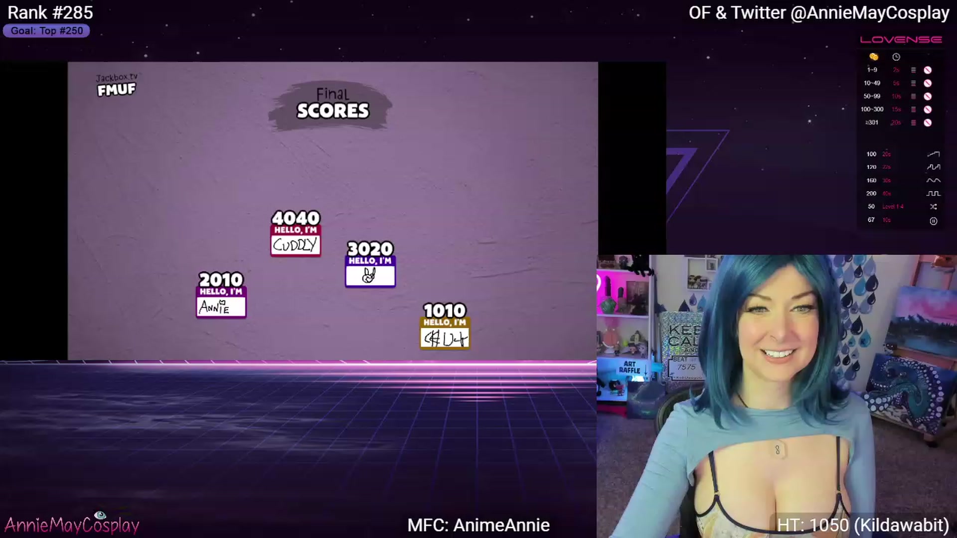 Gallery image thumbnail from AnimeAnnie's myfreecams stream on, 04/20/2023, 01:59 image 20 of 20