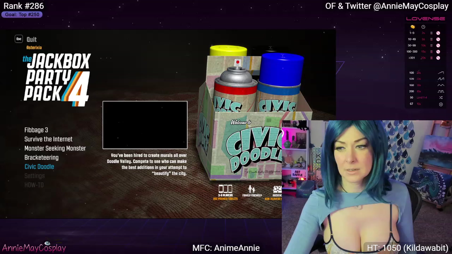 Gallery image thumbnail from AnimeAnnie's myfreecams stream on, 04/20/2023, 01:59 image 15 of 20