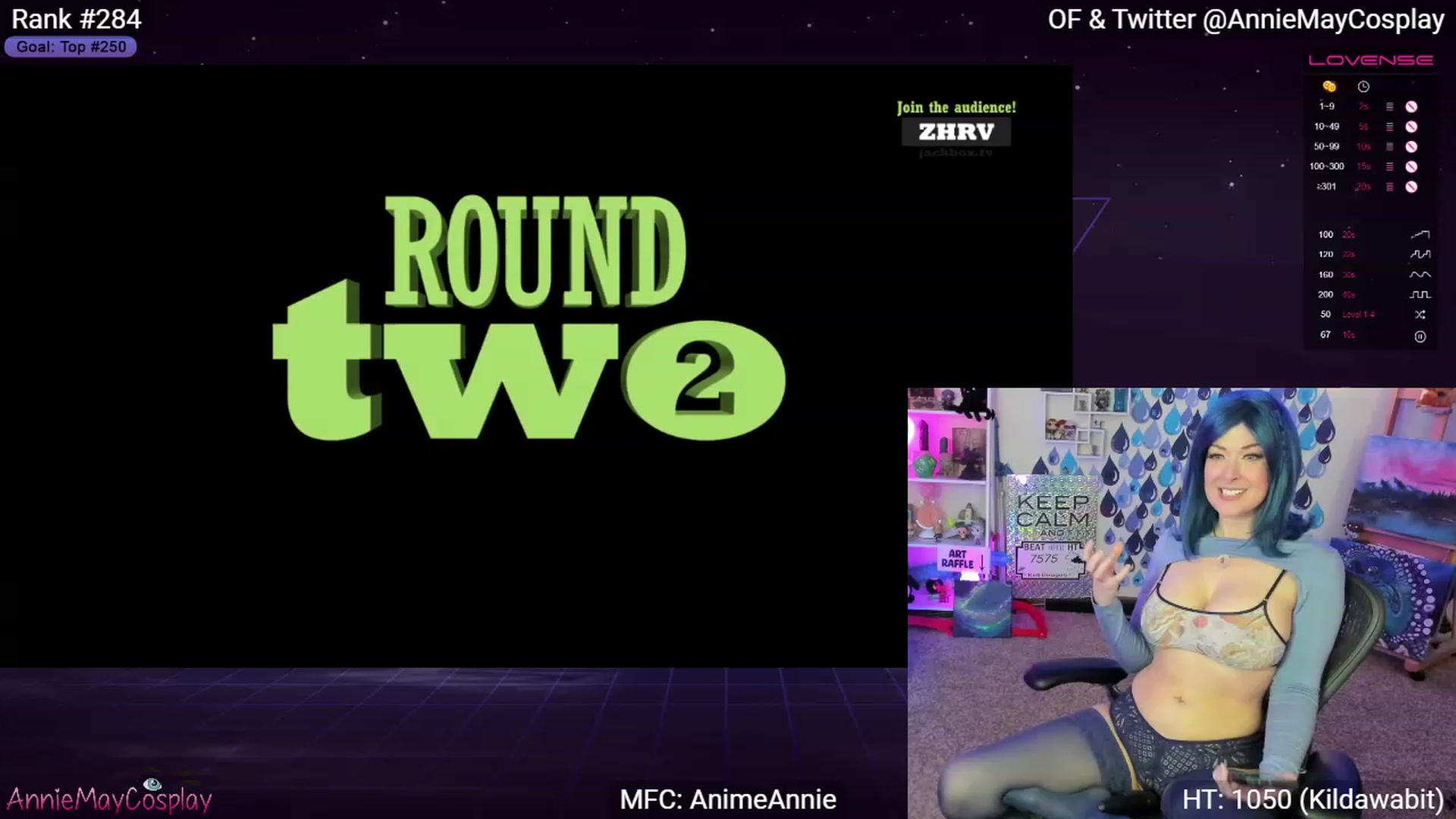 Gallery image thumbnail from AnimeAnnie's myfreecams stream on, 04/20/2023, 02:22 image 1 of 20