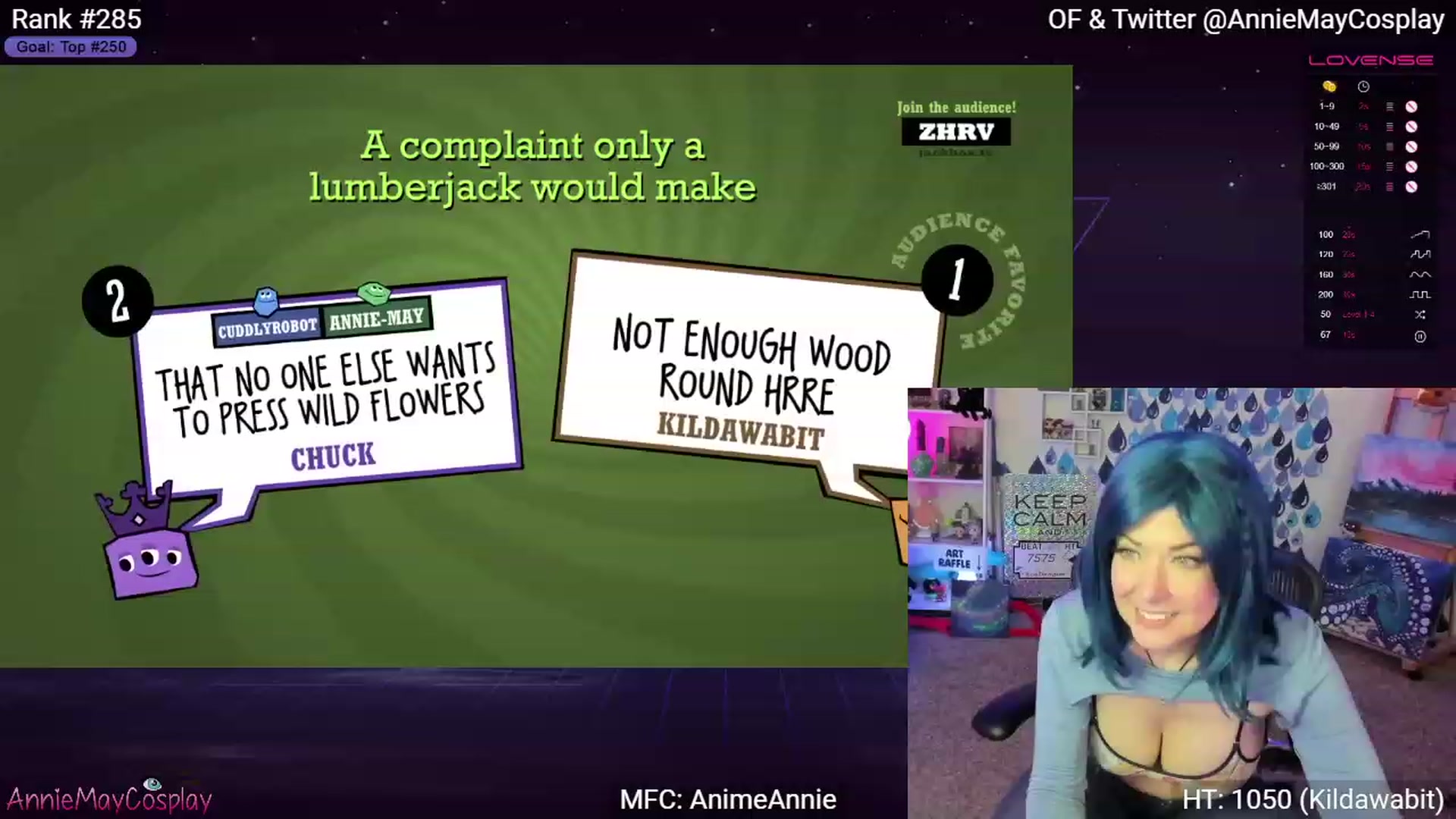 Gallery image thumbnail from AnimeAnnie's myfreecams stream on, 04/20/2023, 02:22 image 9 of 20