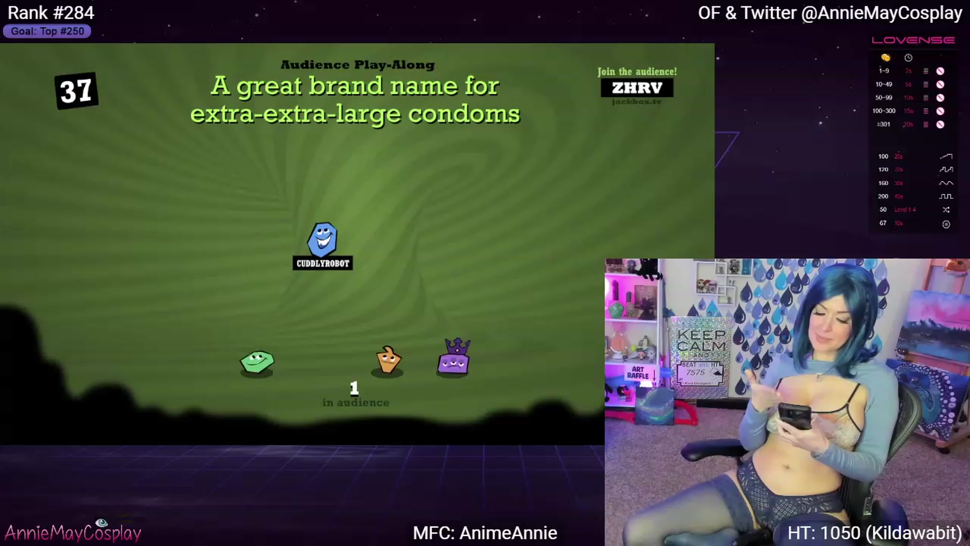 Gallery image thumbnail from AnimeAnnie's myfreecams stream on, 04/20/2023, 02:22 image 3 of 20