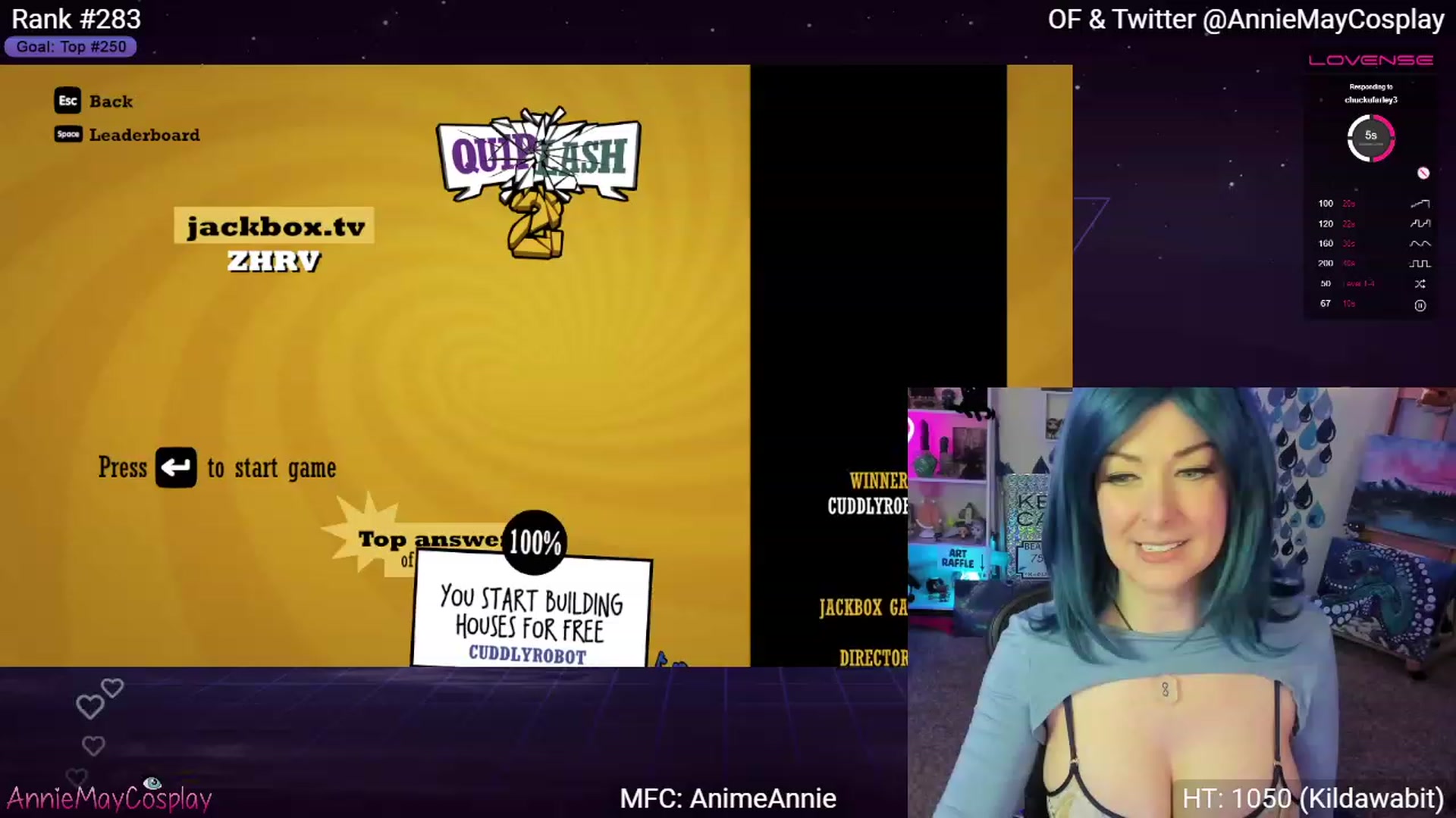 Gallery image thumbnail from AnimeAnnie's myfreecams stream on, 04/20/2023, 02:22 image 19 of 20