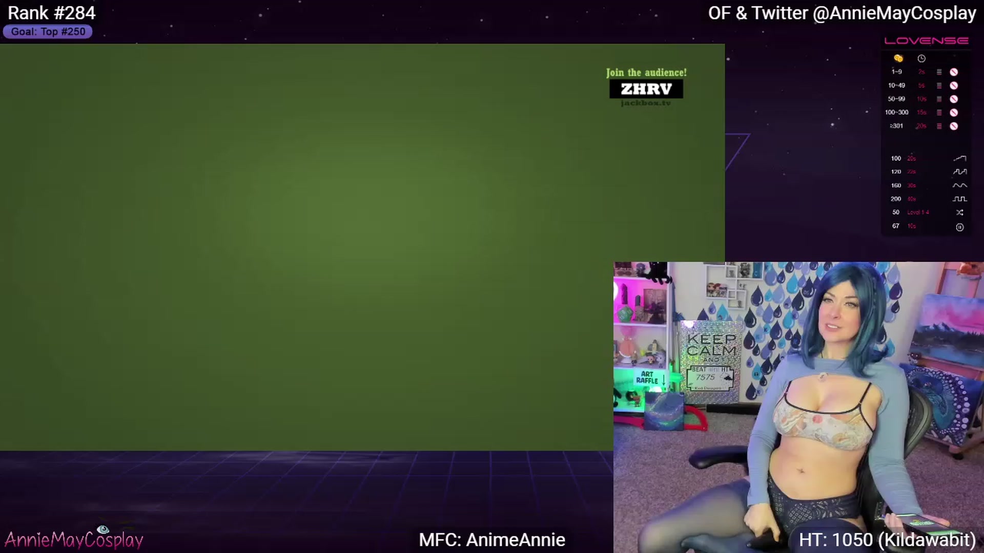 Gallery image thumbnail from AnimeAnnie's myfreecams stream on, 04/20/2023, 02:22 image 6 of 20