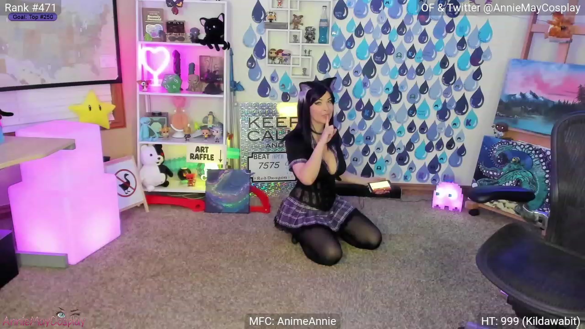 Gallery image thumbnail from AnimeAnnie's myfreecams stream on, 04/30/2023, 02:42 image 9 of 20