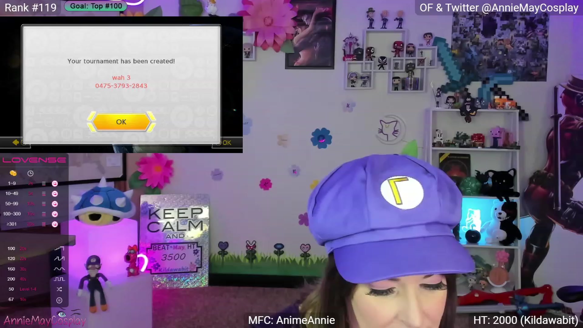 Gallery image thumbnail from AnimeAnnie's myfreecams stream on, 05/02/2023, 02:25 image 20 of 20