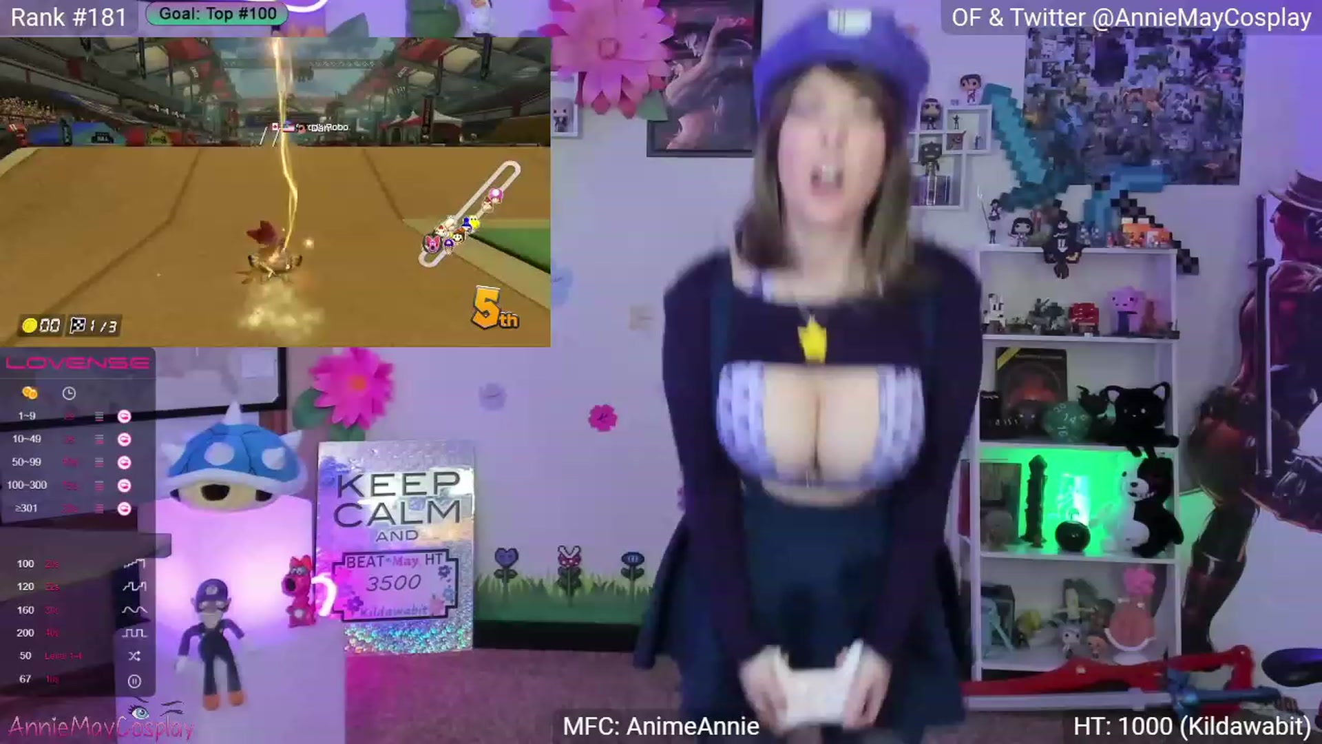 Gallery image thumbnail from AnimeAnnie's myfreecams stream on, 05/02/2023, 02:25 image 15 of 20