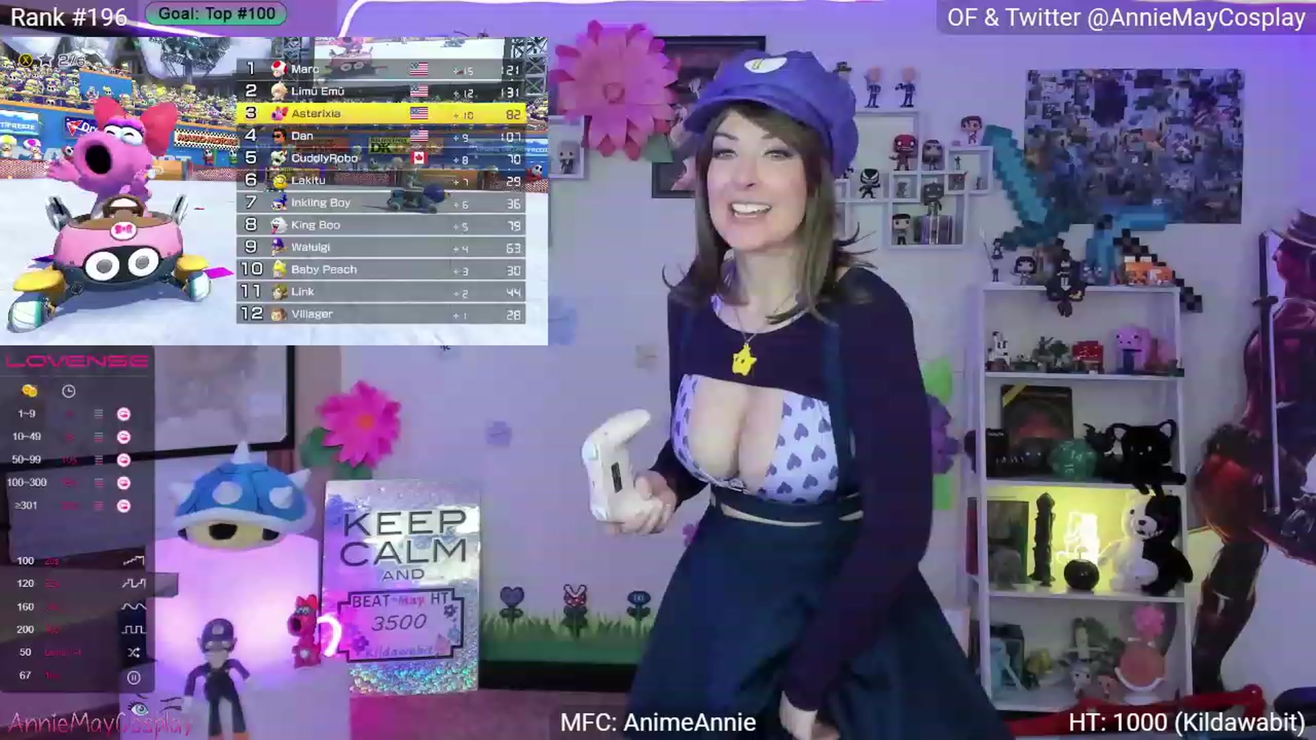 Gallery image thumbnail from AnimeAnnie's myfreecams stream on, 05/02/2023, 02:25 image 10 of 20