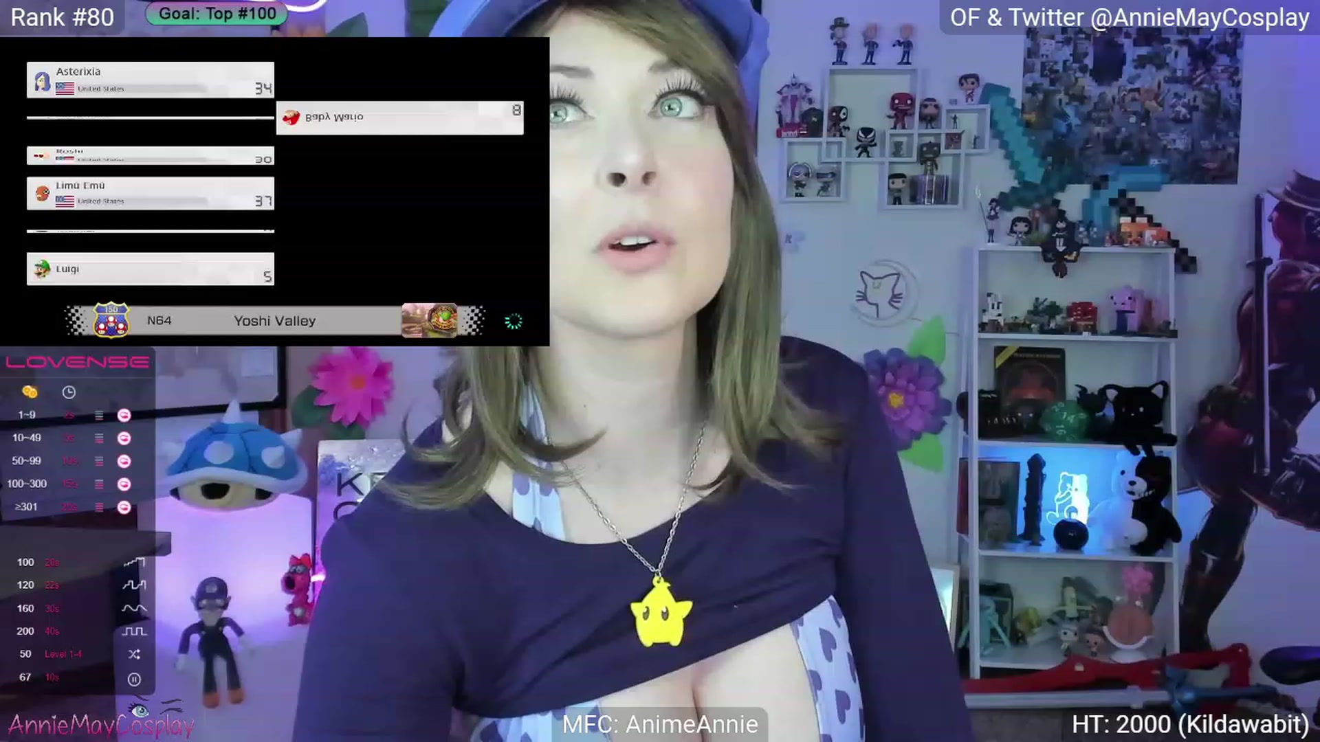 Gallery image thumbnail from AnimeAnnie's myfreecams stream on, 05/02/2023, 03:07 image 1 of 20
